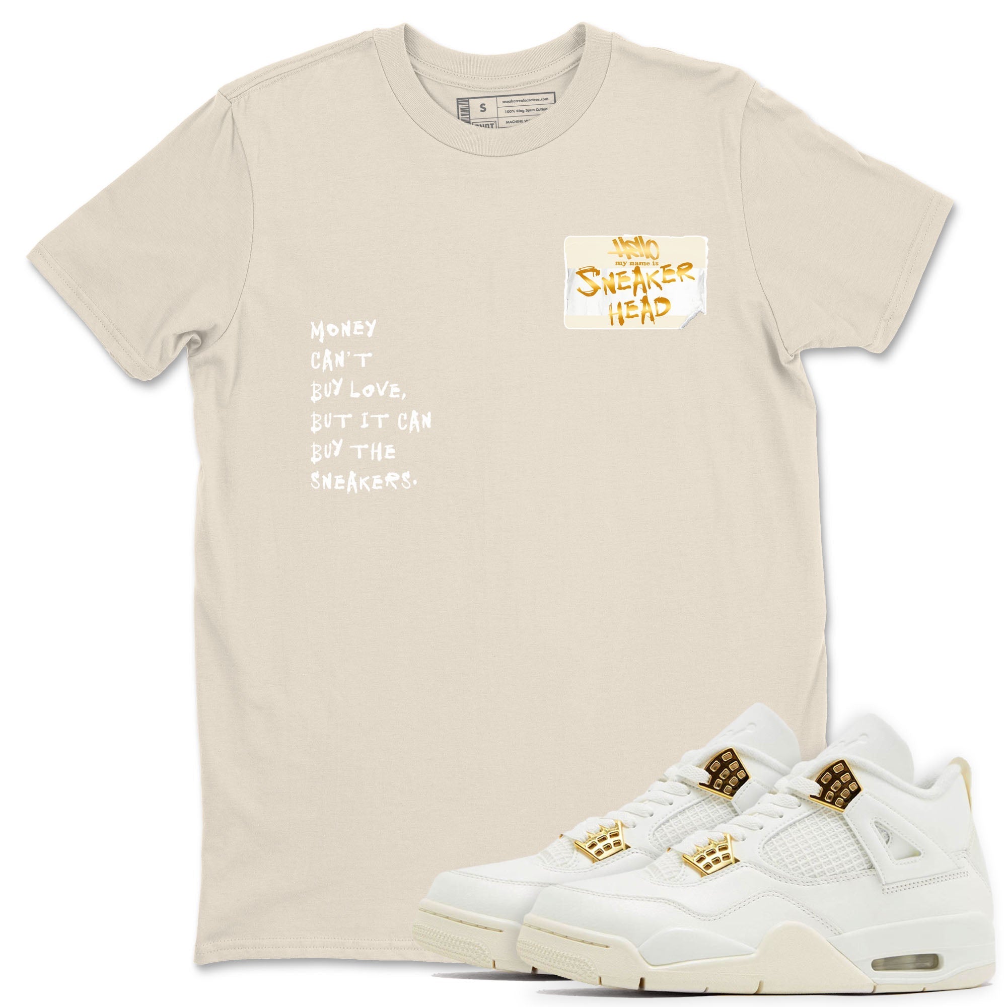 snkmatch Badge snkmatch Tees - Air Jordan 4 Sail 2024