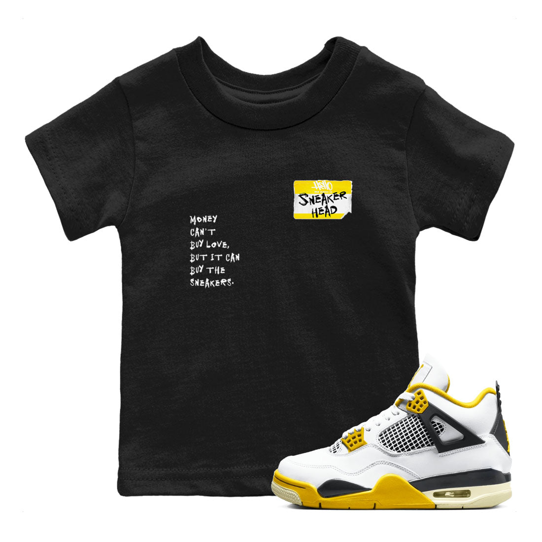 snkmatch Badge snkmatch Tees Kids - Air Jordan 4 Vivid Sulfur