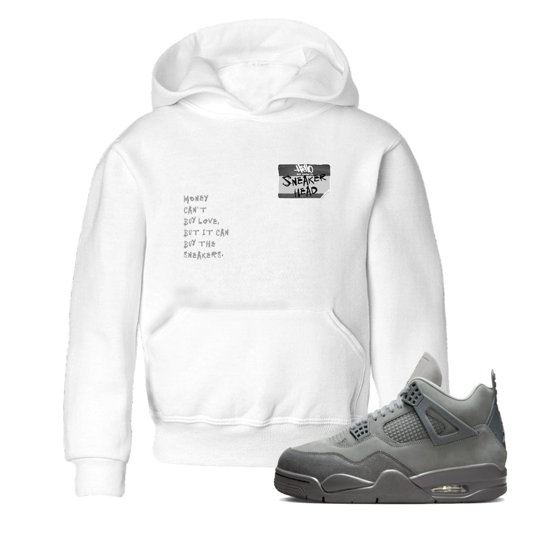 snkmatch Badge snkmatch Tees Kids - Air Jordan 4 Wet Cement