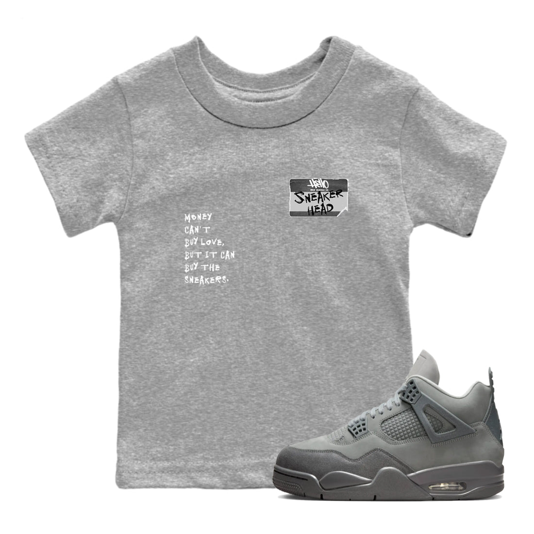 snkmatch Badge snkmatch Tees Kids - Air Jordan 4 Wet Cement