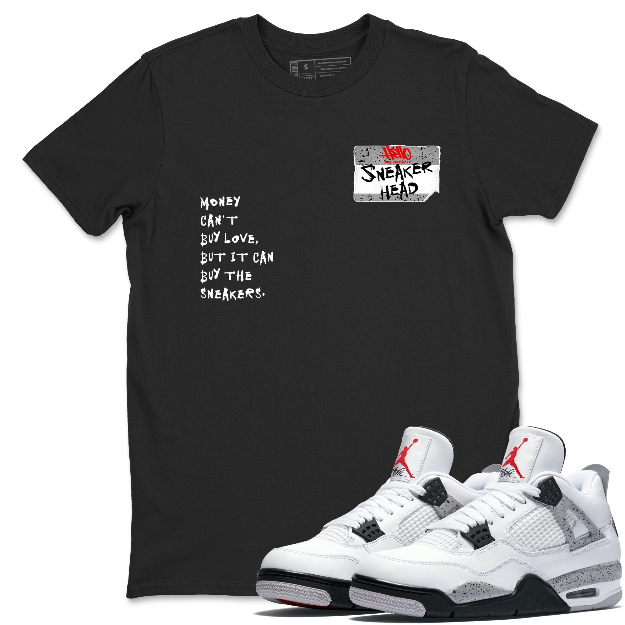 snkmatch Badge snkmatch Tees - Air Jordan 4 White Cement