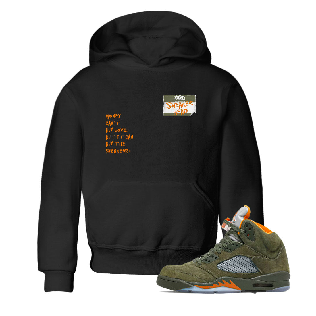 snkmatch Badge snkmatch Tees Kids - Air Jordan 5 Olive