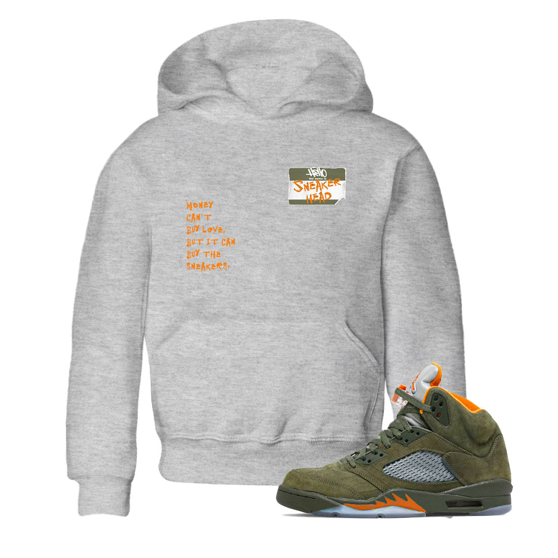 snkmatch Badge snkmatch Tees Kids - Air Jordan 5 Olive