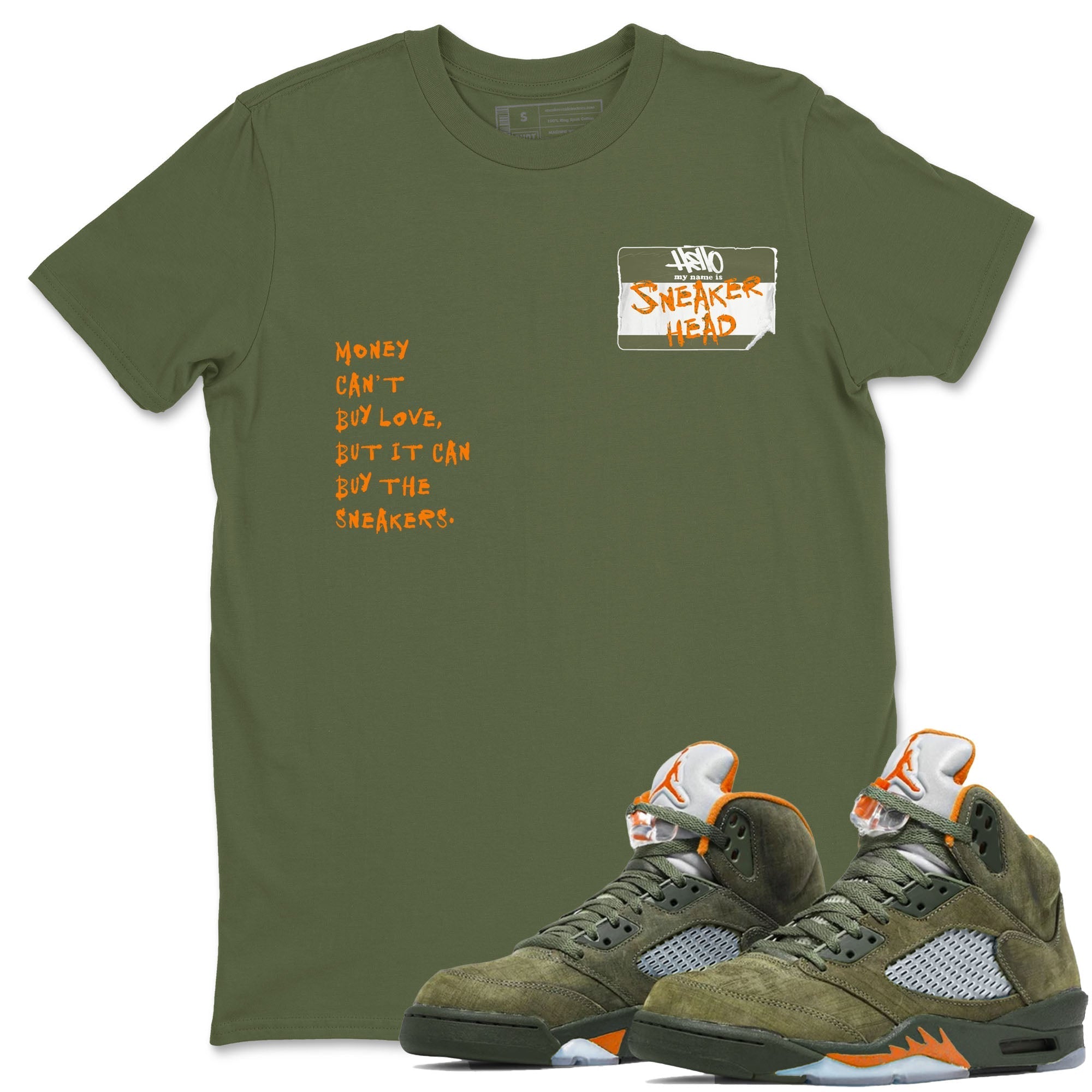 snkmatch Badge snkmatch Tees - Air Jordan 5 Olive