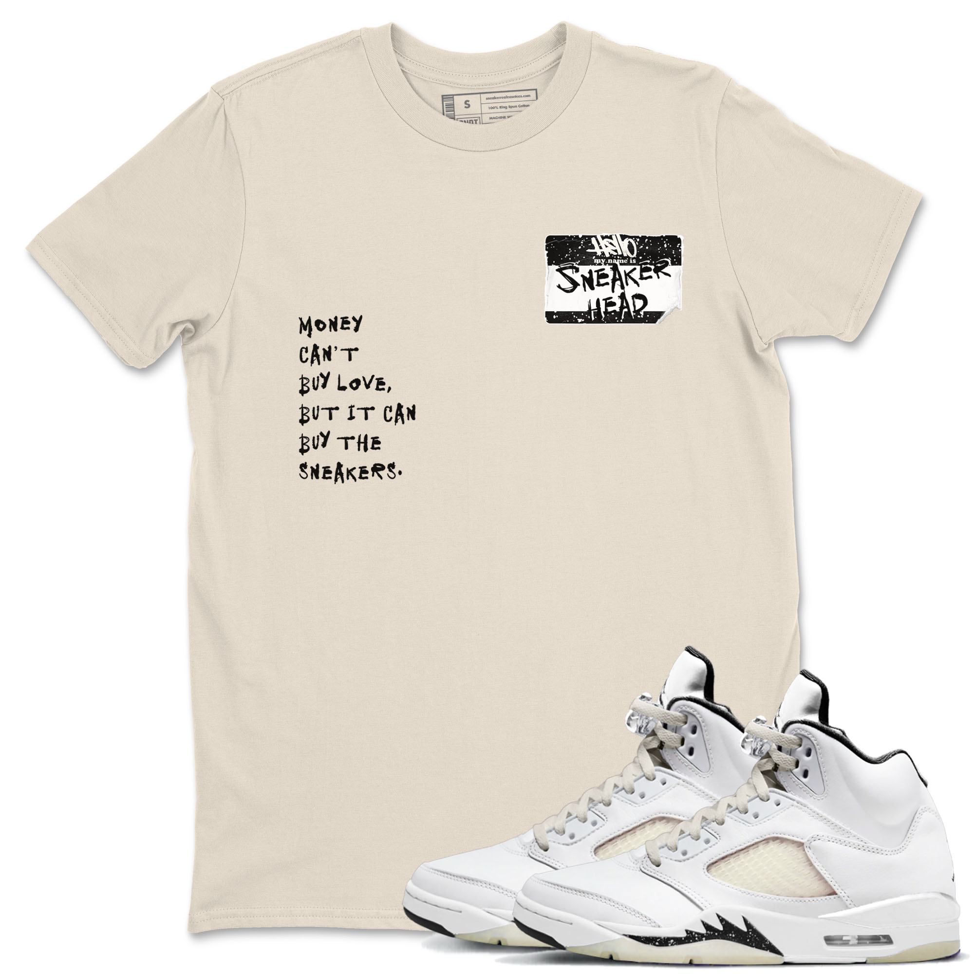 snkmatch Badge snkmatch Tees - Air Jordan 5 Sail