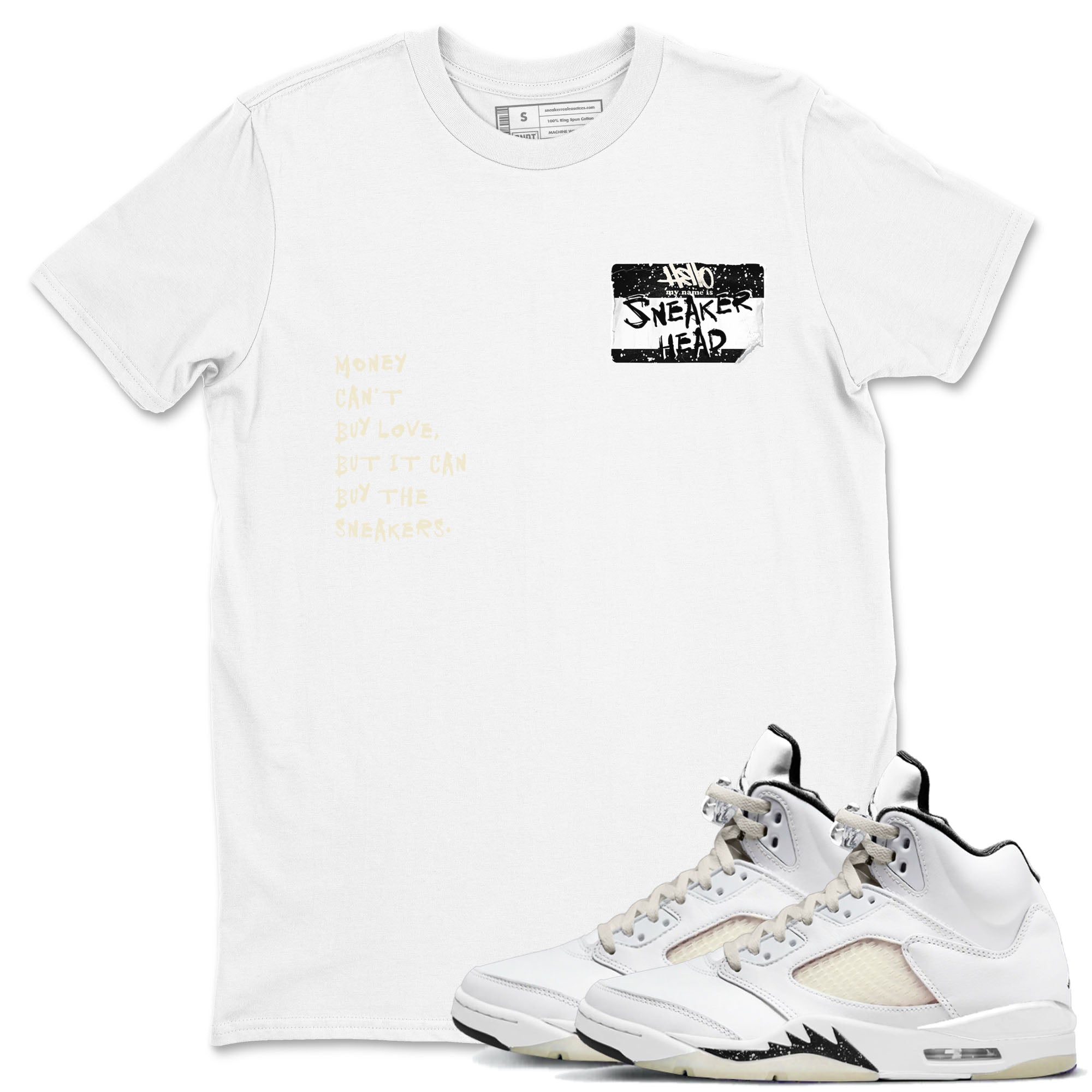snkmatch Badge snkmatch Tees - Air Jordan 5 Sail