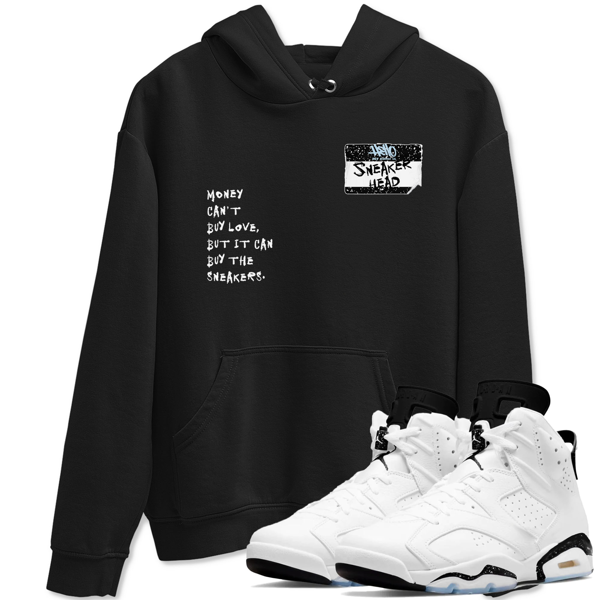 snkmatch Badge snkmatch Tees - Air Jordan 6 White Black