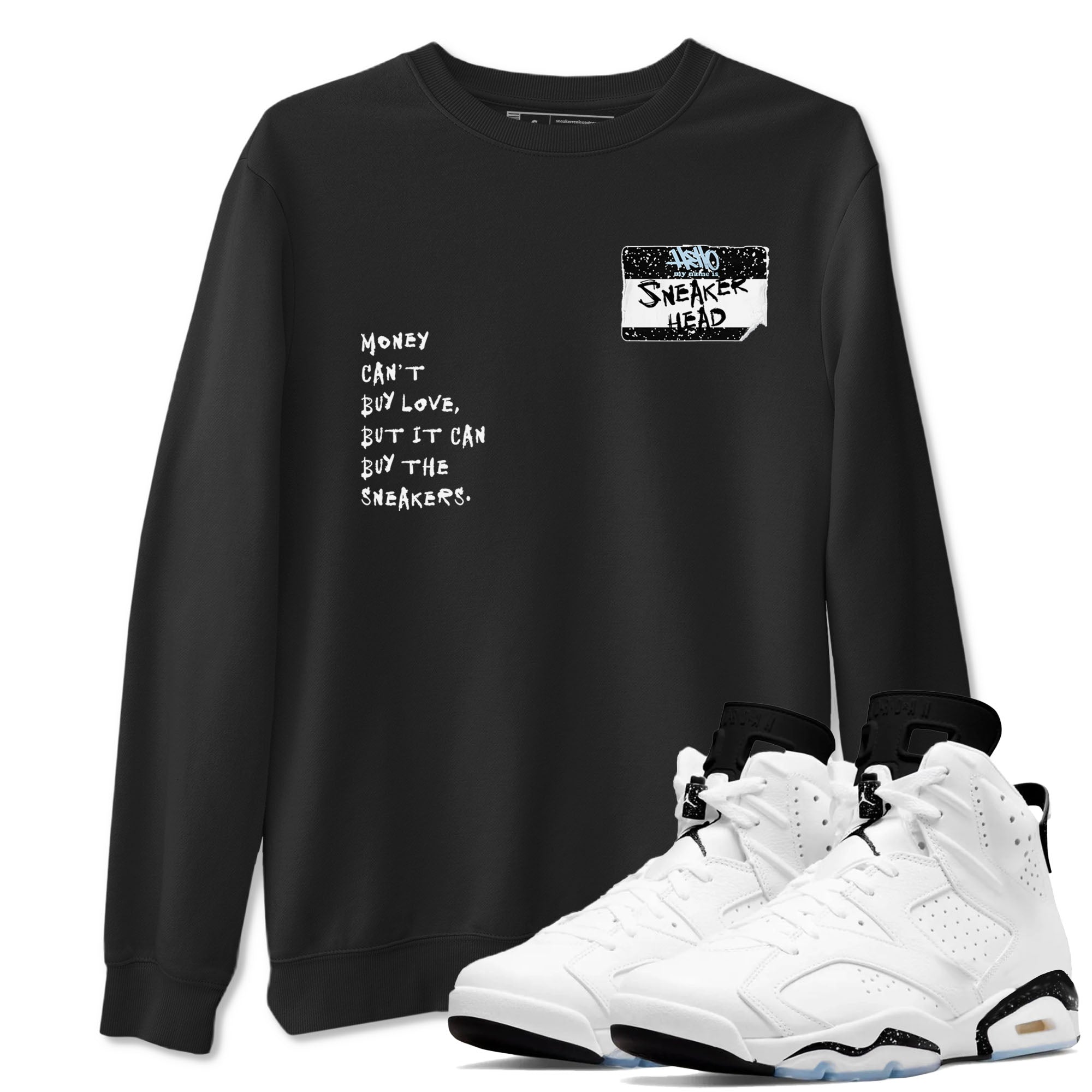 snkmatch Badge snkmatch Tees - Air Jordan 6 White Black