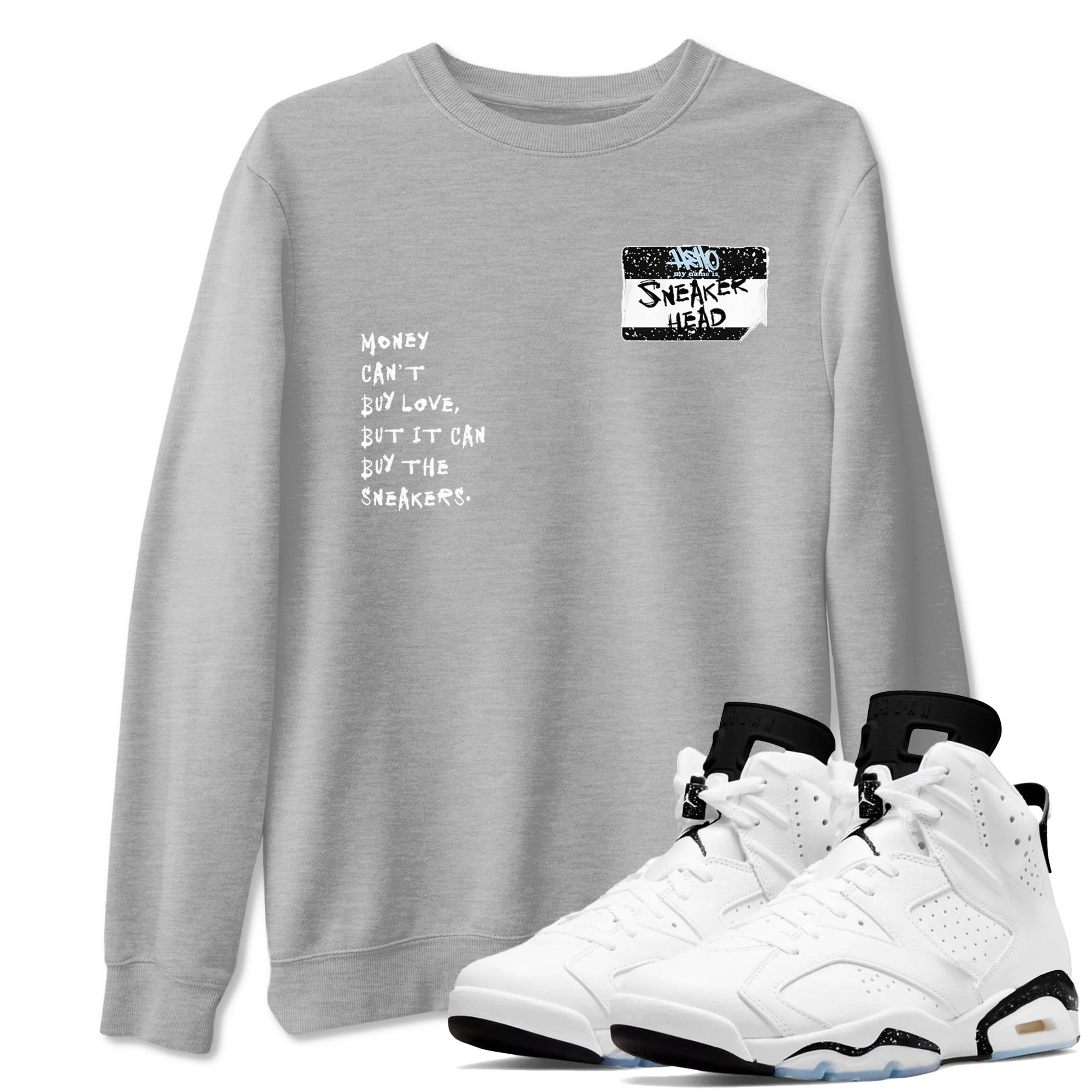 snkmatch Badge snkmatch Tees - Air Jordan 6 White Black