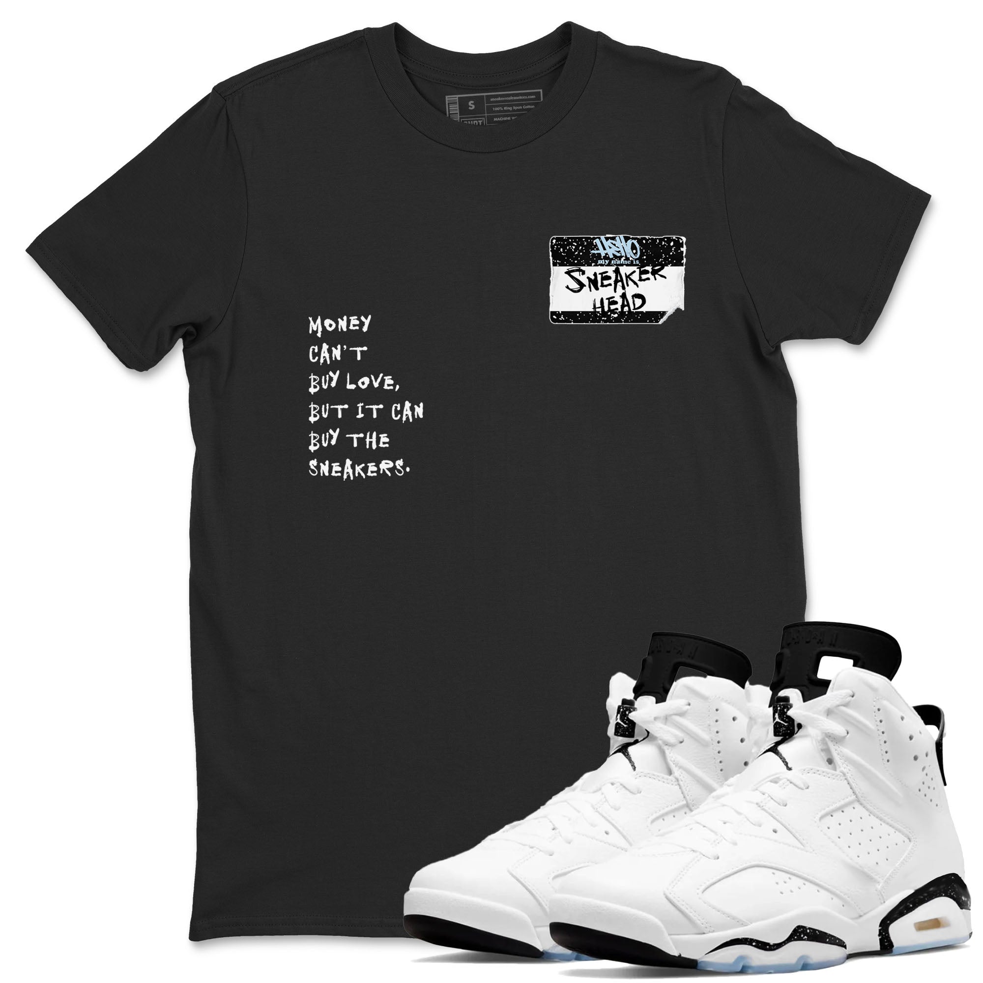 snkmatch Badge snkmatch Tees - Air Jordan 6 White Black