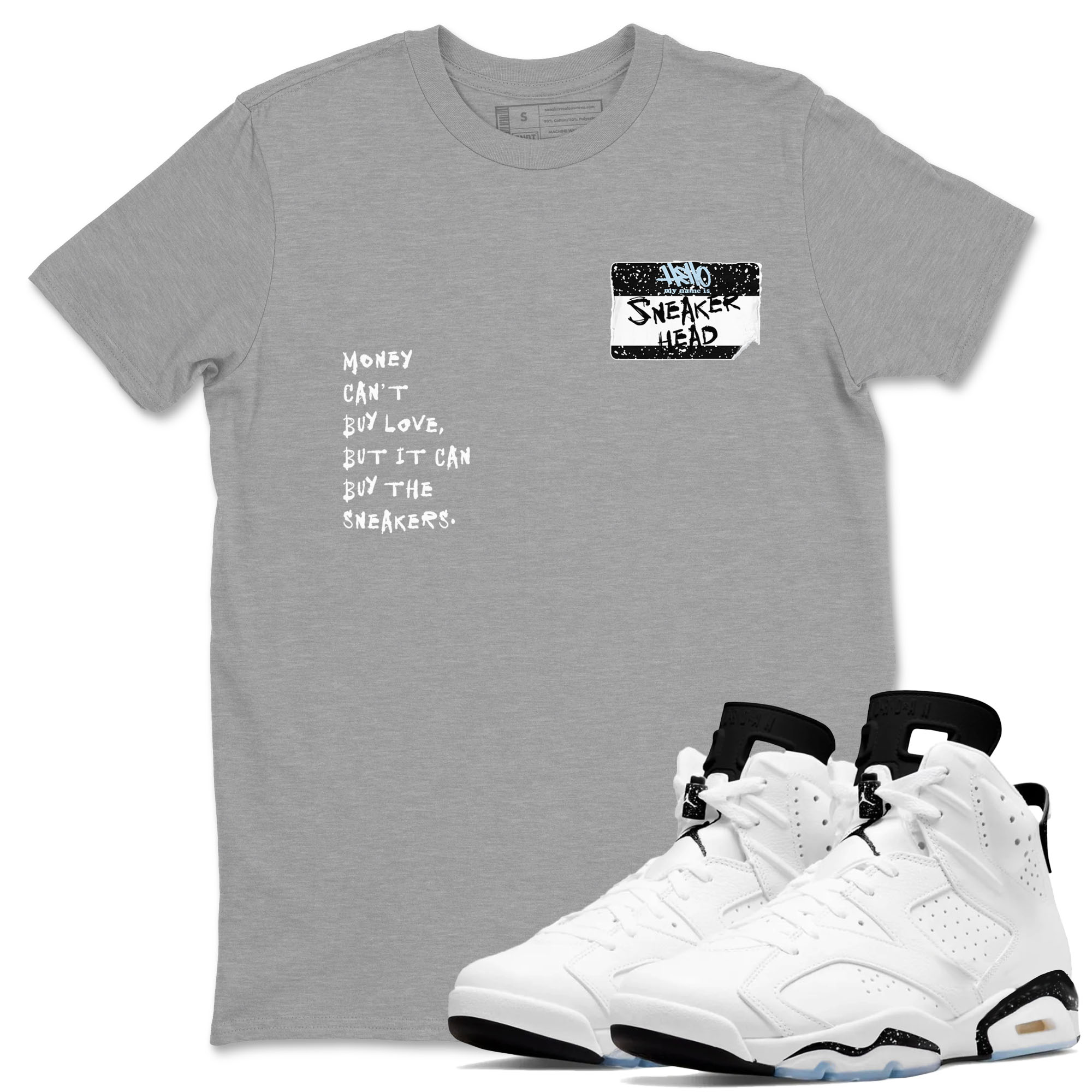 snkmatch Badge snkmatch Tees - Air Jordan 6 White Black