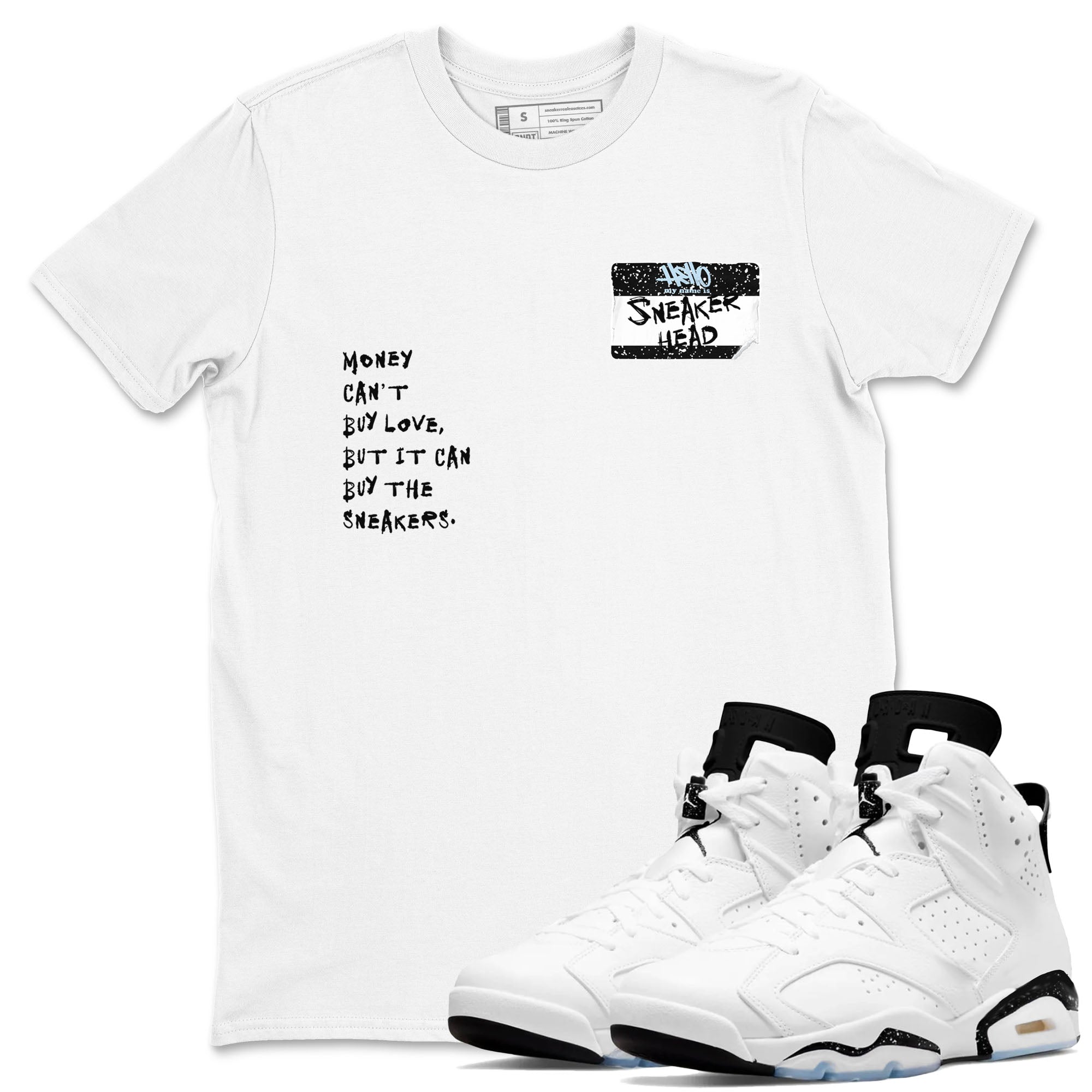 snkmatch Badge snkmatch Tees - Air Jordan 6 White Black