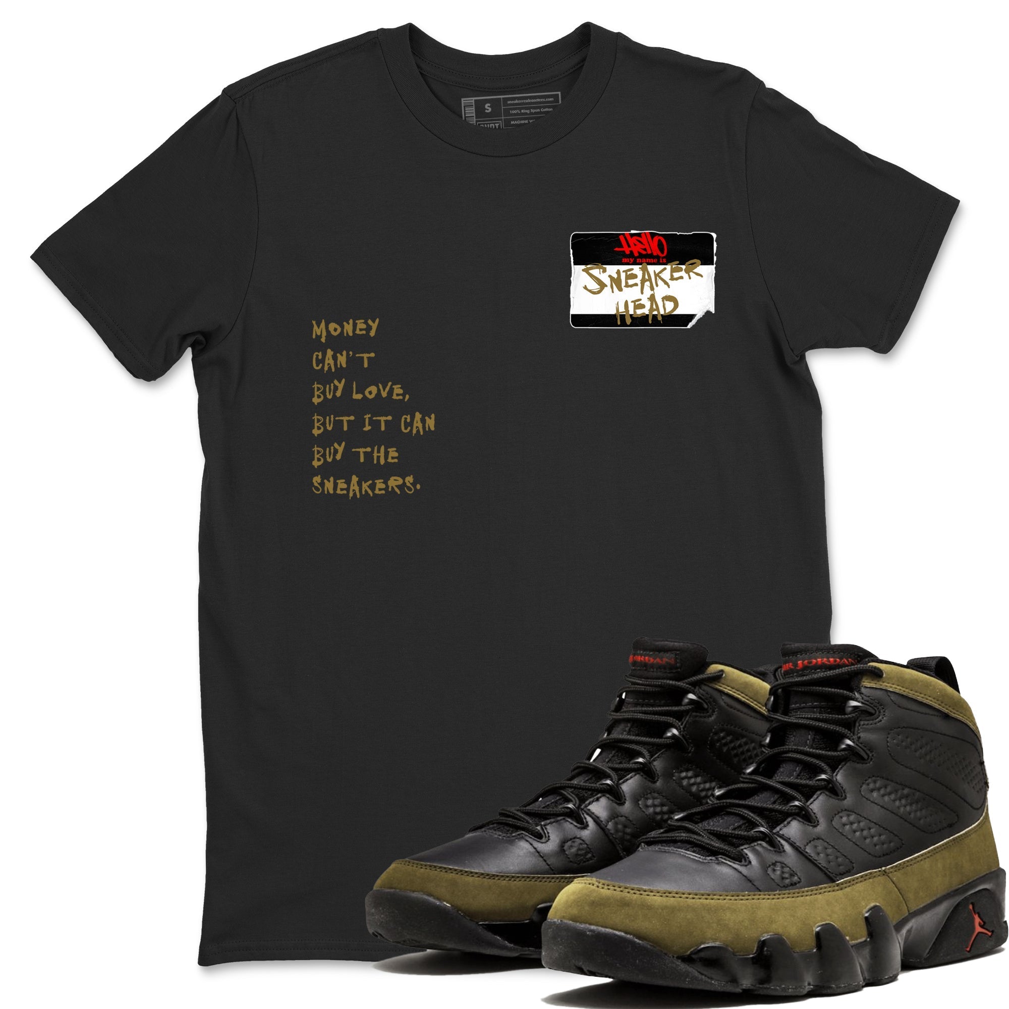snkmatch Badge snkmatch Tees - Air Jordan 9 Olive