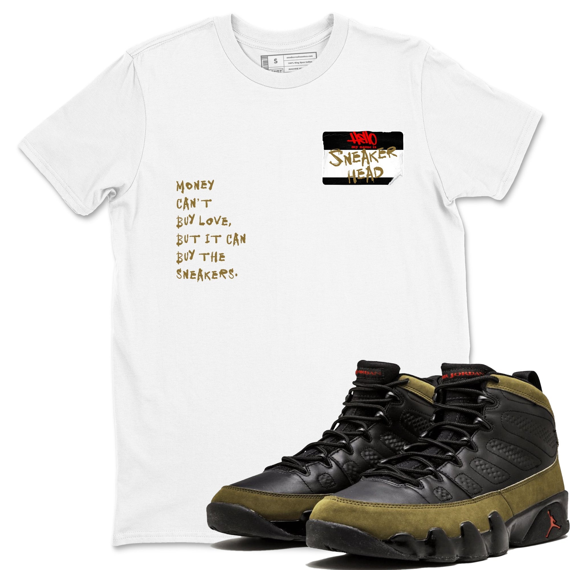snkmatch Badge snkmatch Tees - Air Jordan 9 Olive