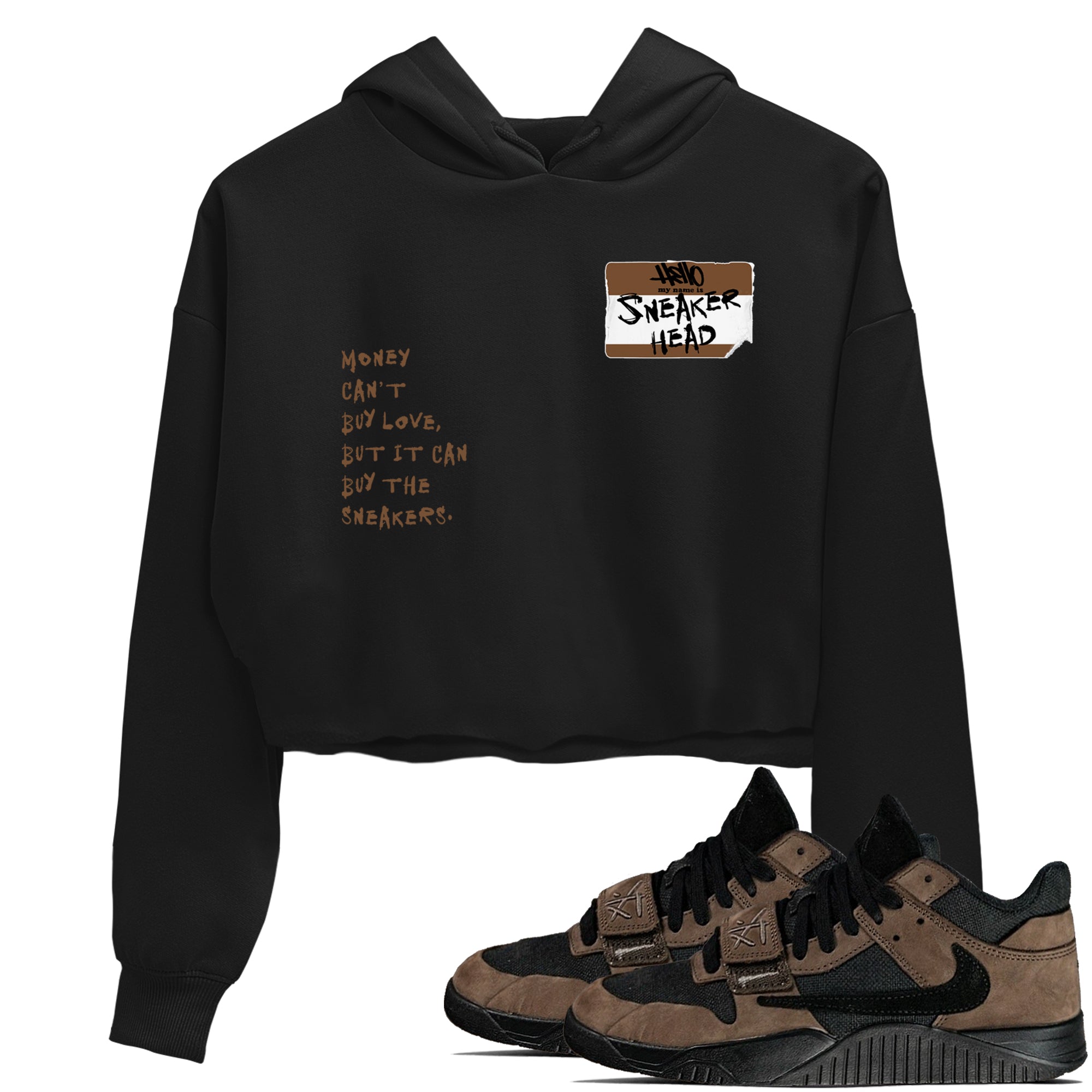 snkmatch Badge snkmatch Women's Top - Jordan Jumpman Jack Travis Scott Dark Mocha