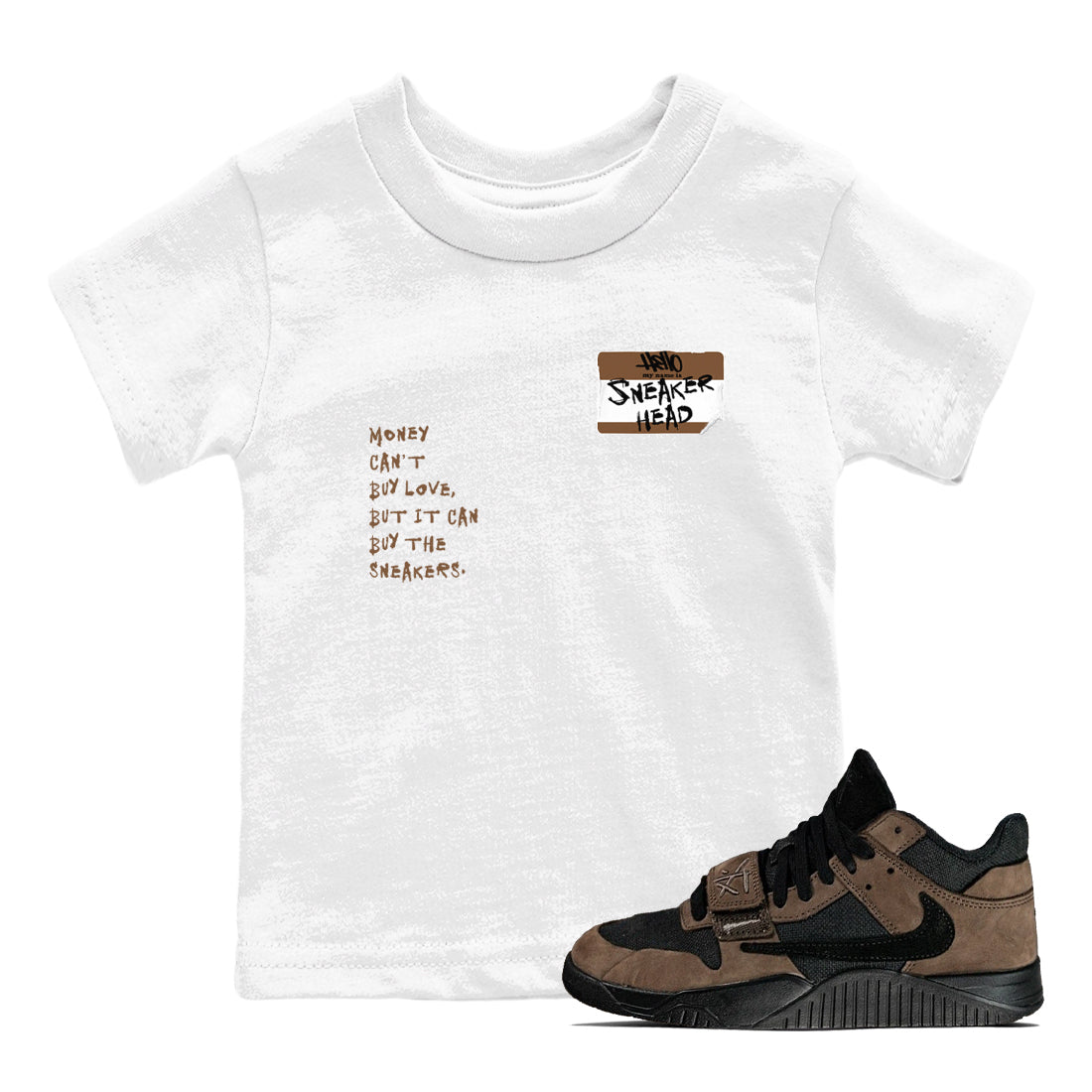 snkmatch Badge snkmatch Tees Kids - Jordan Jumpman Jack Travis Scott Dark Mocha