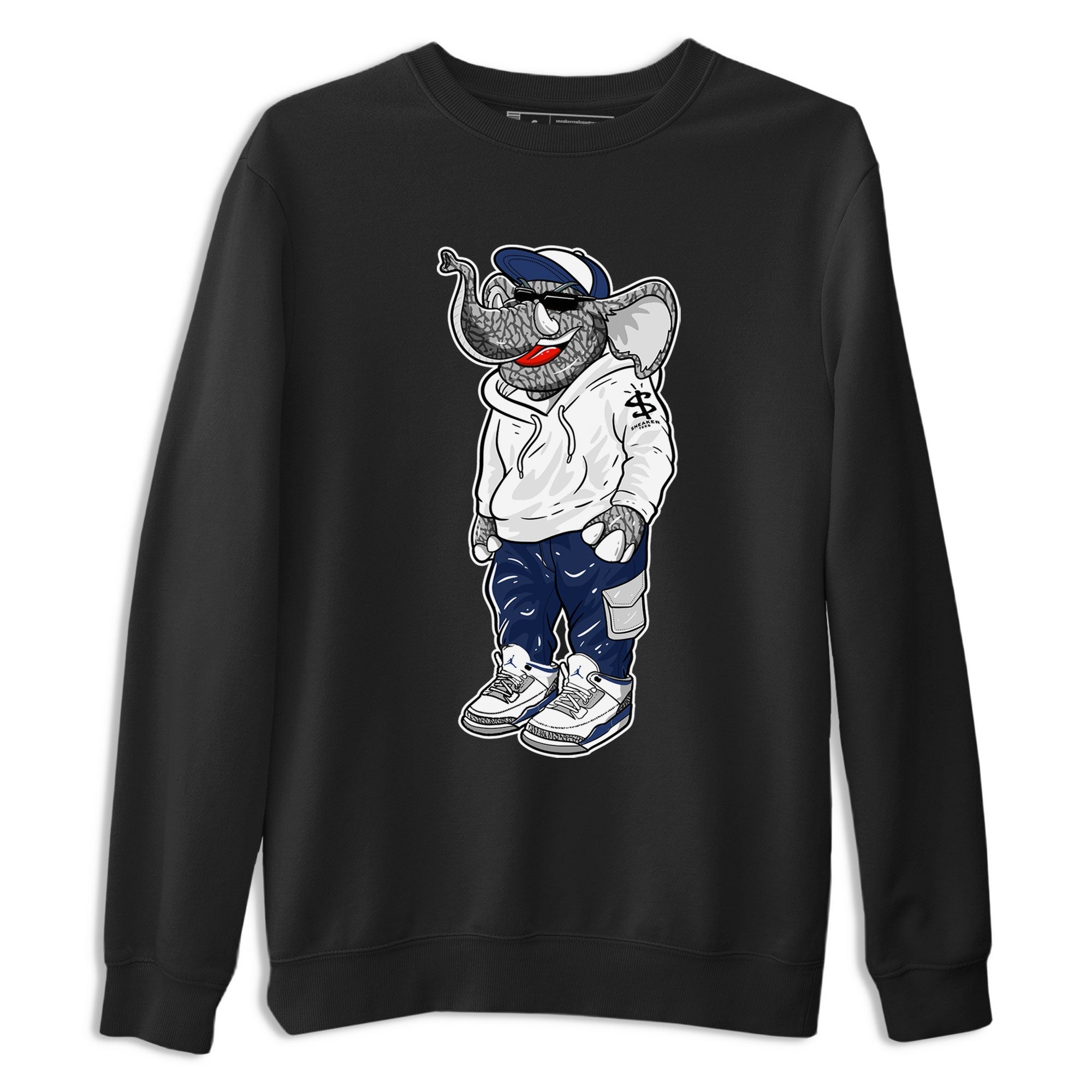 snkmatch Elephant snkmatch Tees - Air Jordan 3 Midnight Navy 2023