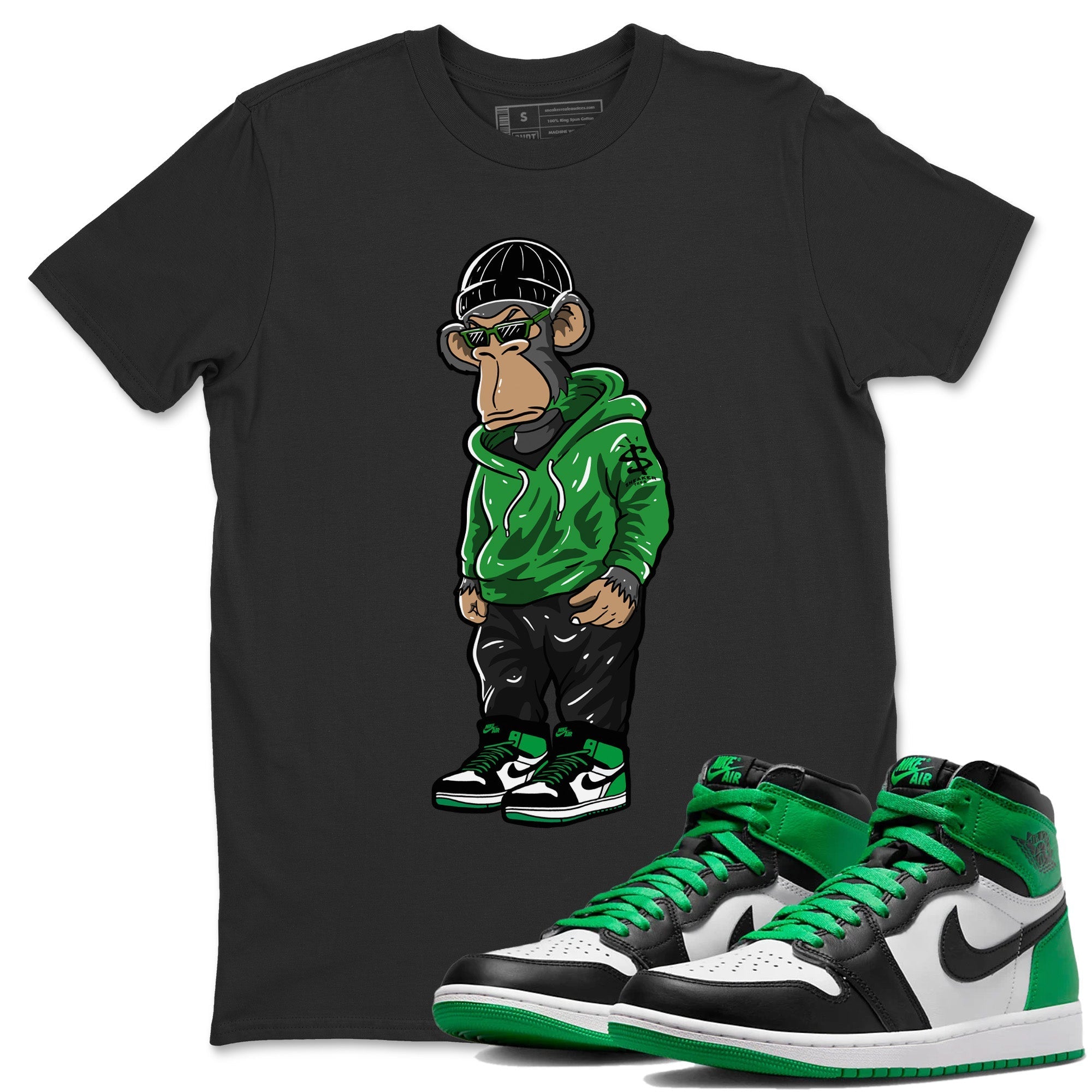 Sneakerhead Monkey Unisex Tops - Air Jordan 1 Celtics