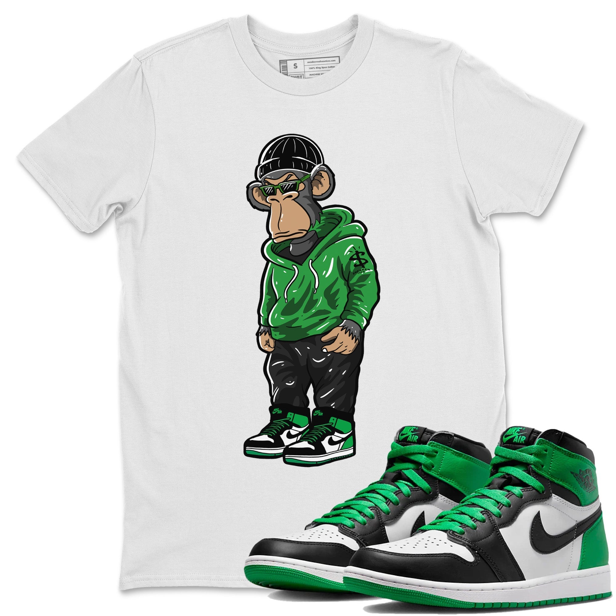 Sneakerhead Monkey Unisex Tops - Air Jordan 1 Celtics