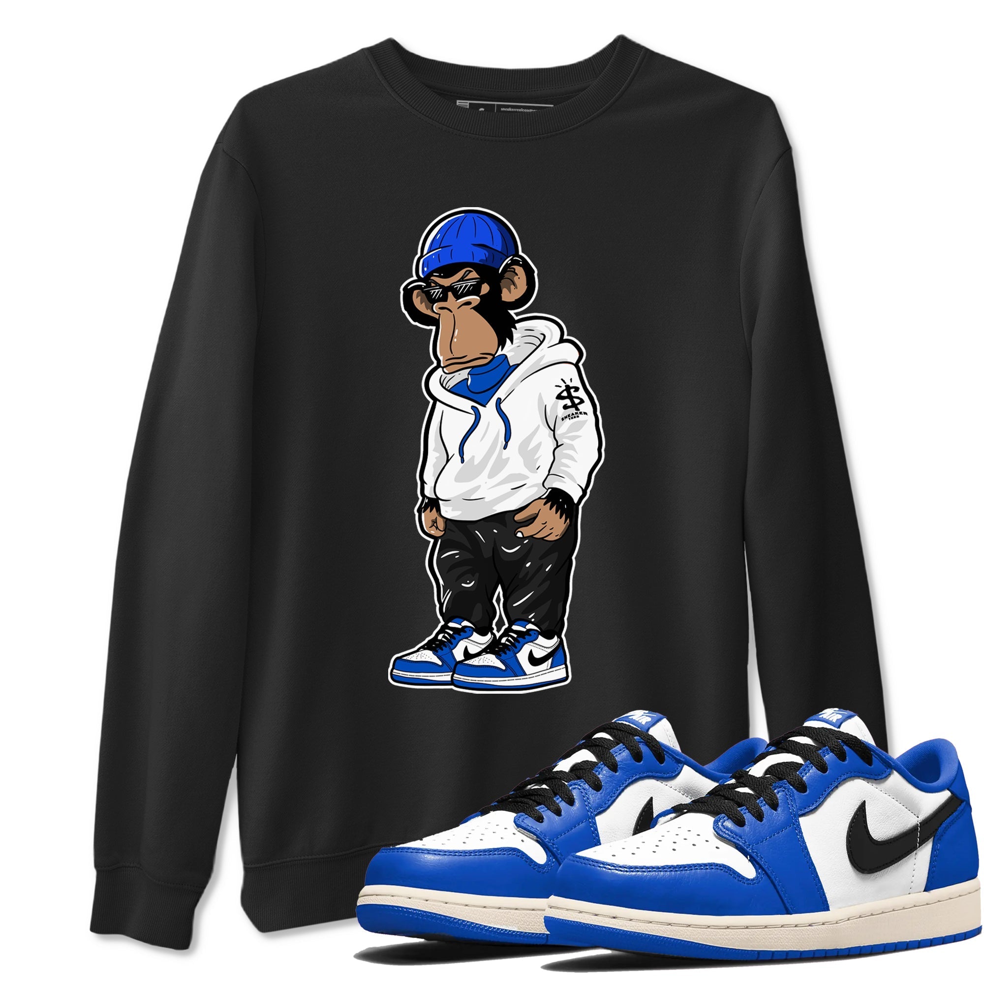 snkmatch Monkey snkmatch Tees - Air Jordan 1 Game Royal