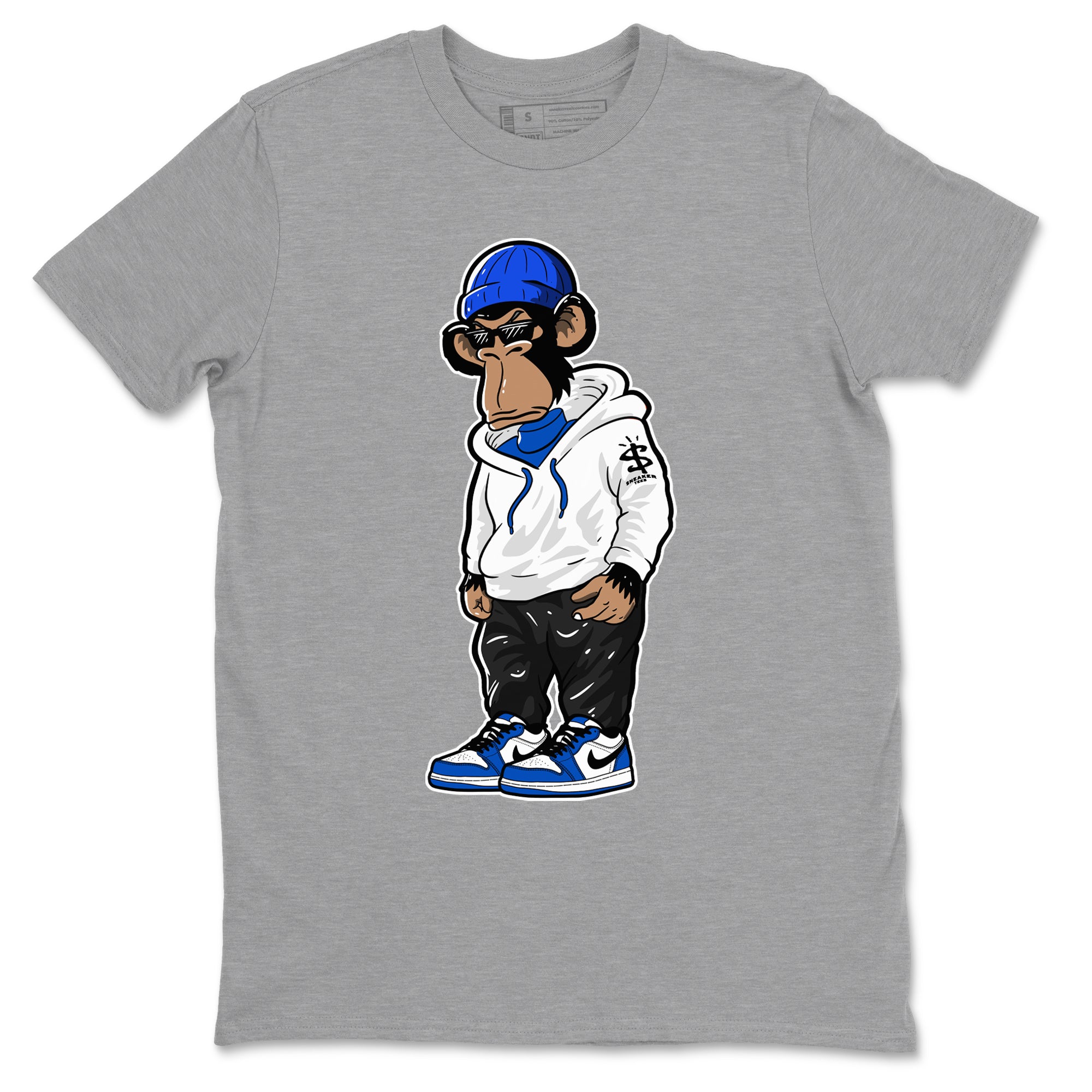snkmatch Monkey snkmatch Tees - Air Jordan 1 Game Royal