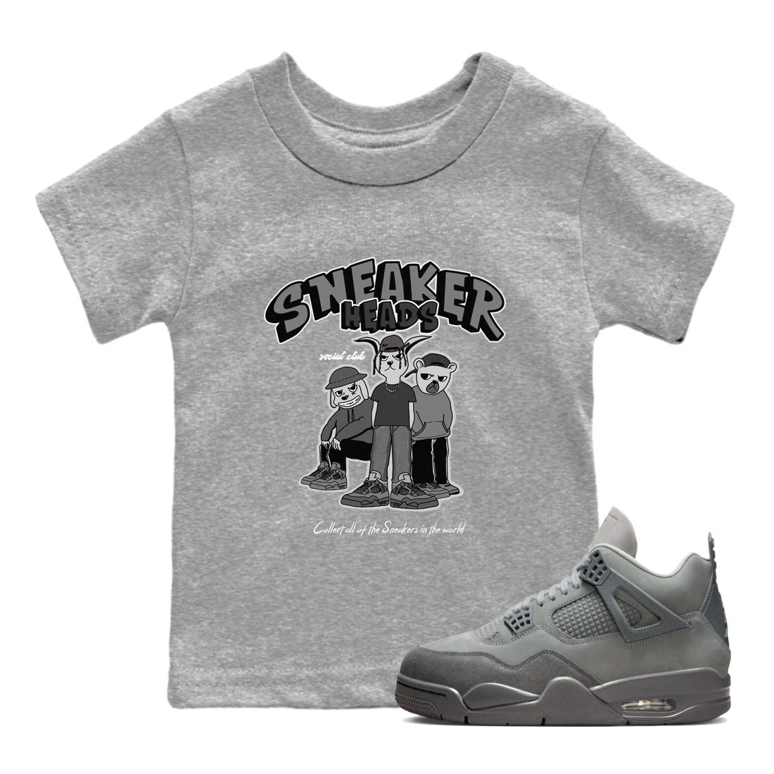 snkmatch Social Club snkmatch Tees Kids - Air Jordan 4 Wet Cement
