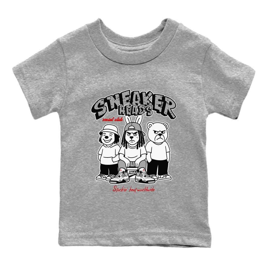 snkmatch Social Club snkmatch Tees Kids - Air Jordan 4 White Cement
