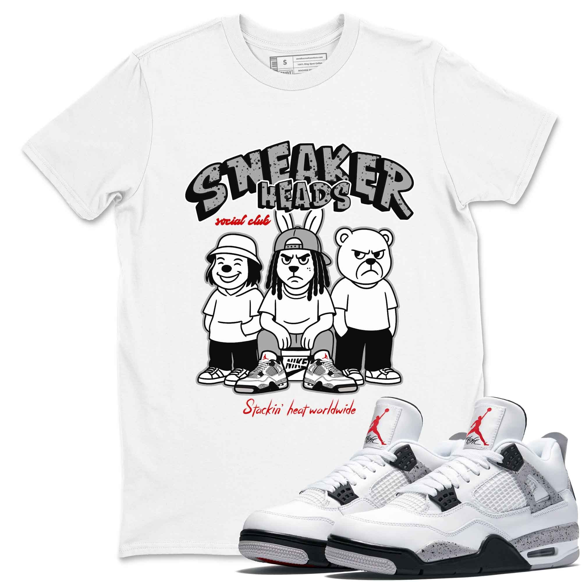 snkmatch Social Club snkmatch Tees - Air Jordan 4 White Cement
