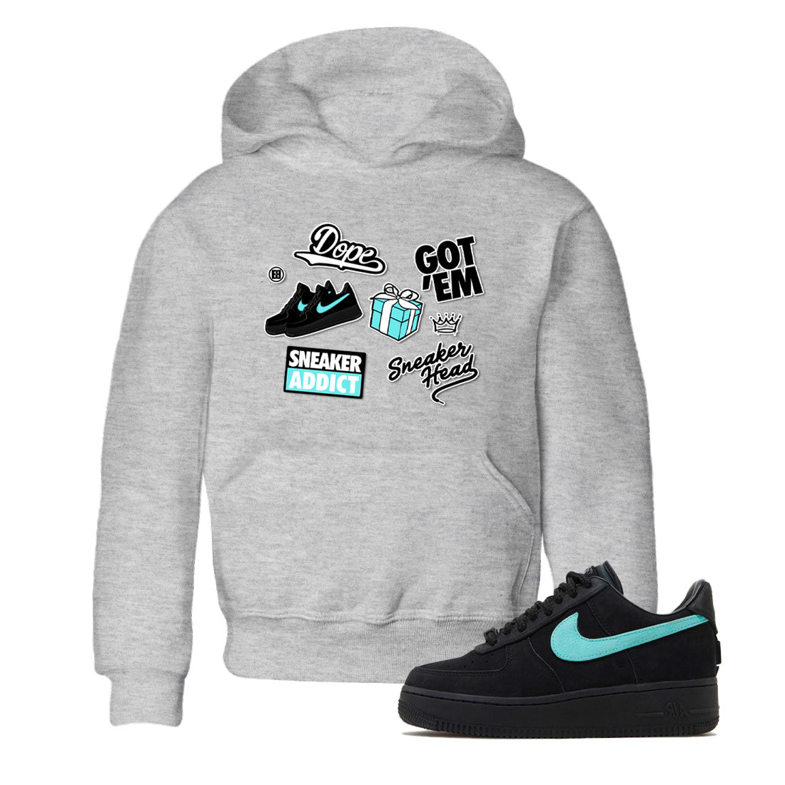snkmatch Sticker snkmatch Tees Kids - Air Force 1 Tiffany