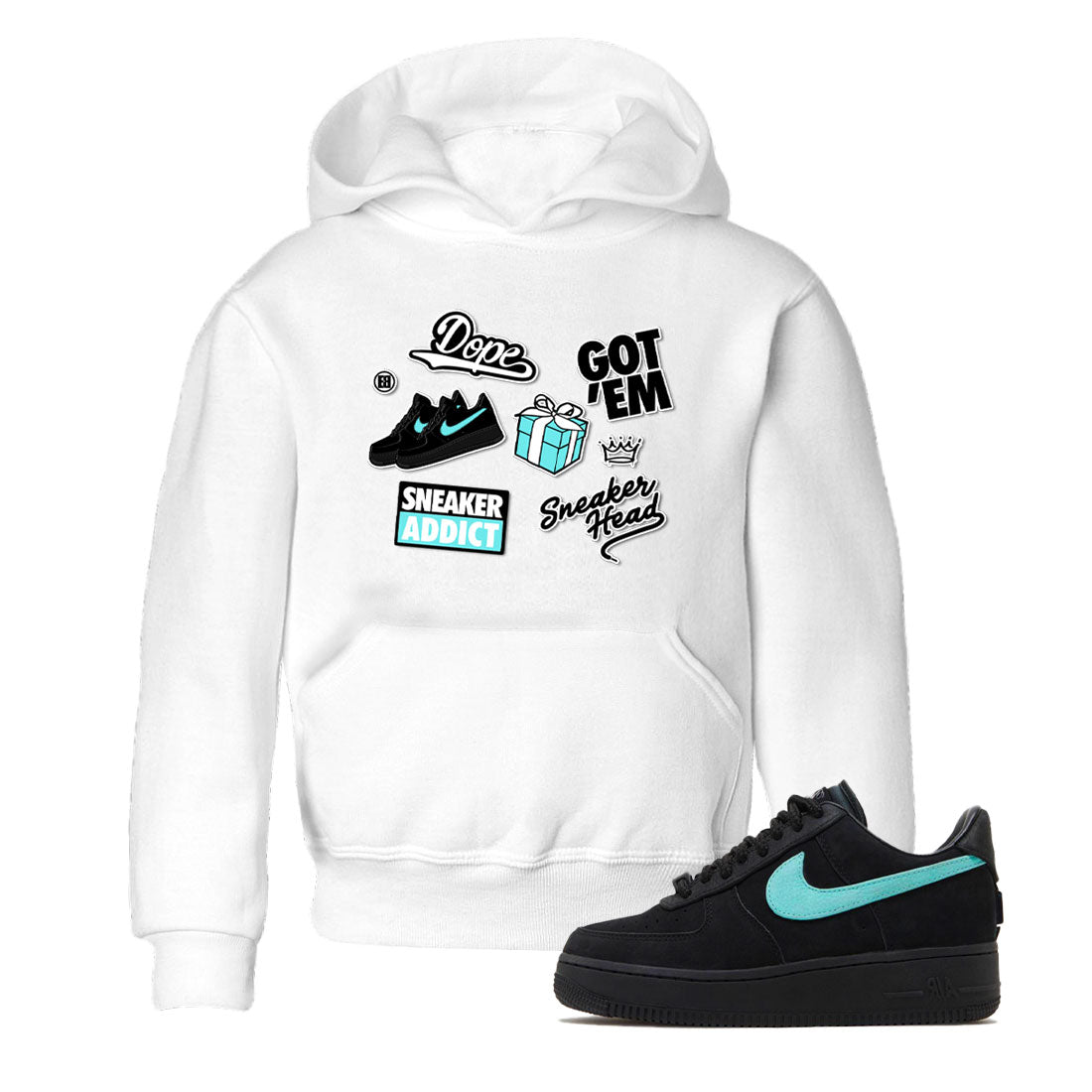 snkmatch Sticker snkmatch Tees Kids - Air Force 1 Tiffany