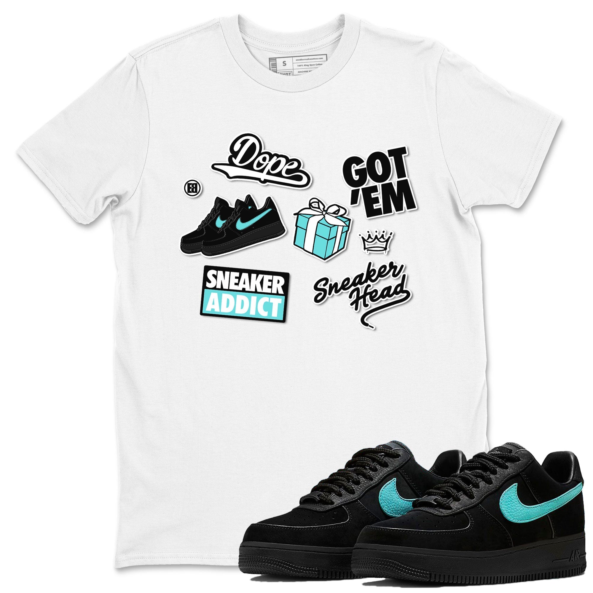 Sneakerhead Sticker SNRT Sneaker Tees - Air Force 1 Tiffany