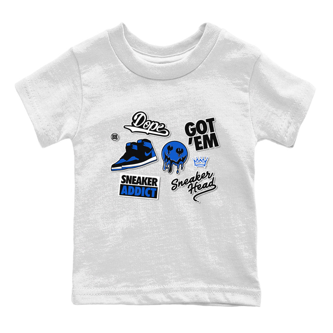 snkmatch Sticker snkmatch Tee Kids - Air Jordan 1 Royal Reimagined