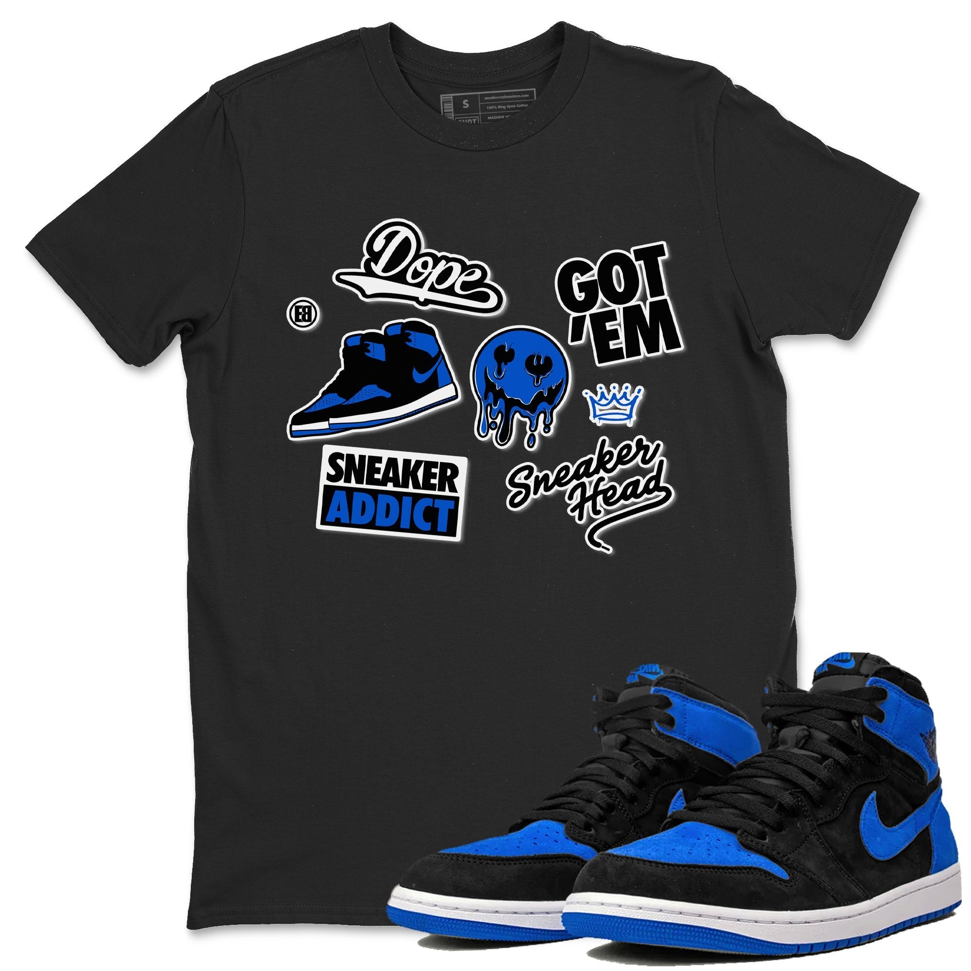 Sneakerhead Sticker SNRT Sneaker Tee - Air Jordan 1 Royal Reimagined