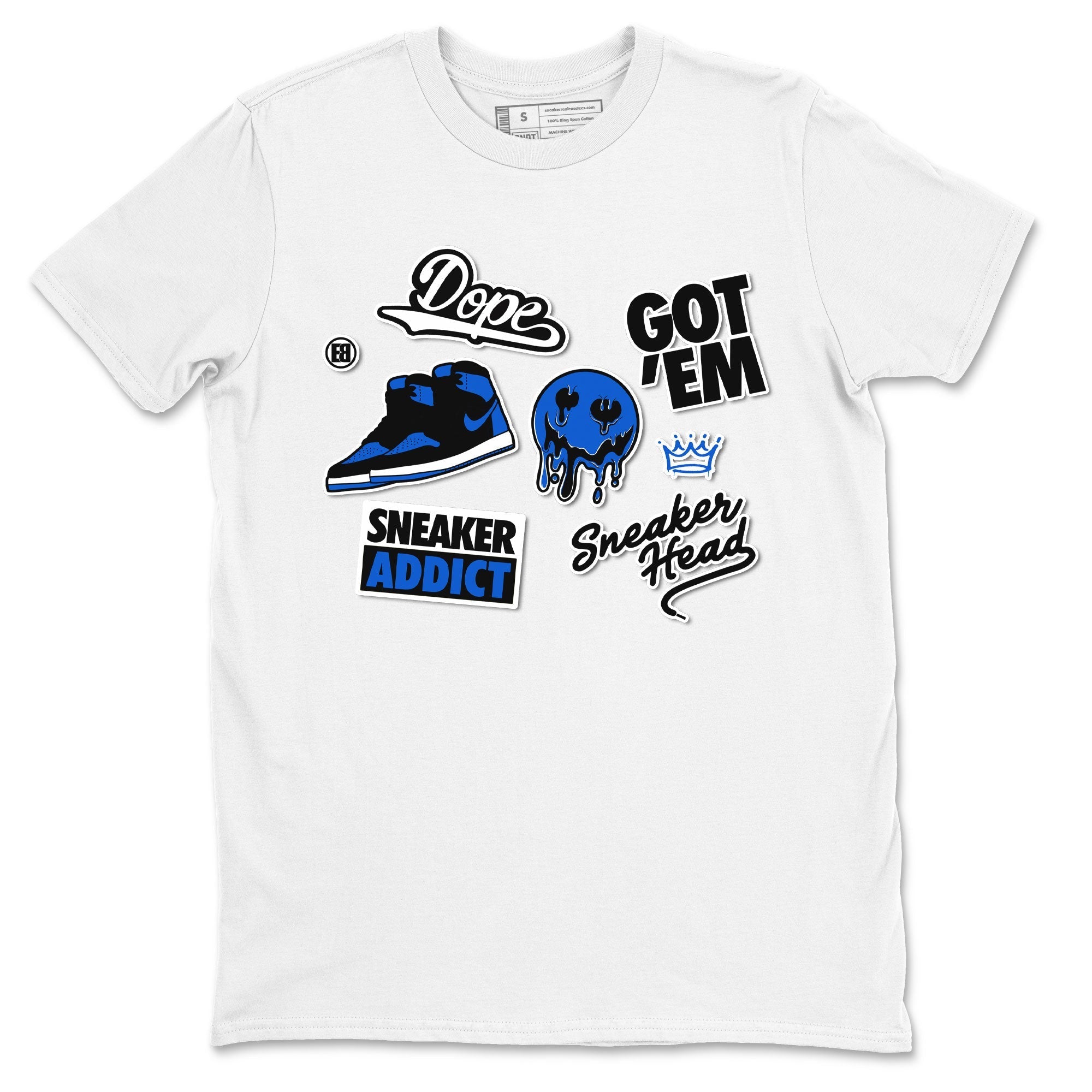 snkmatch Sticker snkmatch Tee - Air Jordan 1 Royal Reimagined