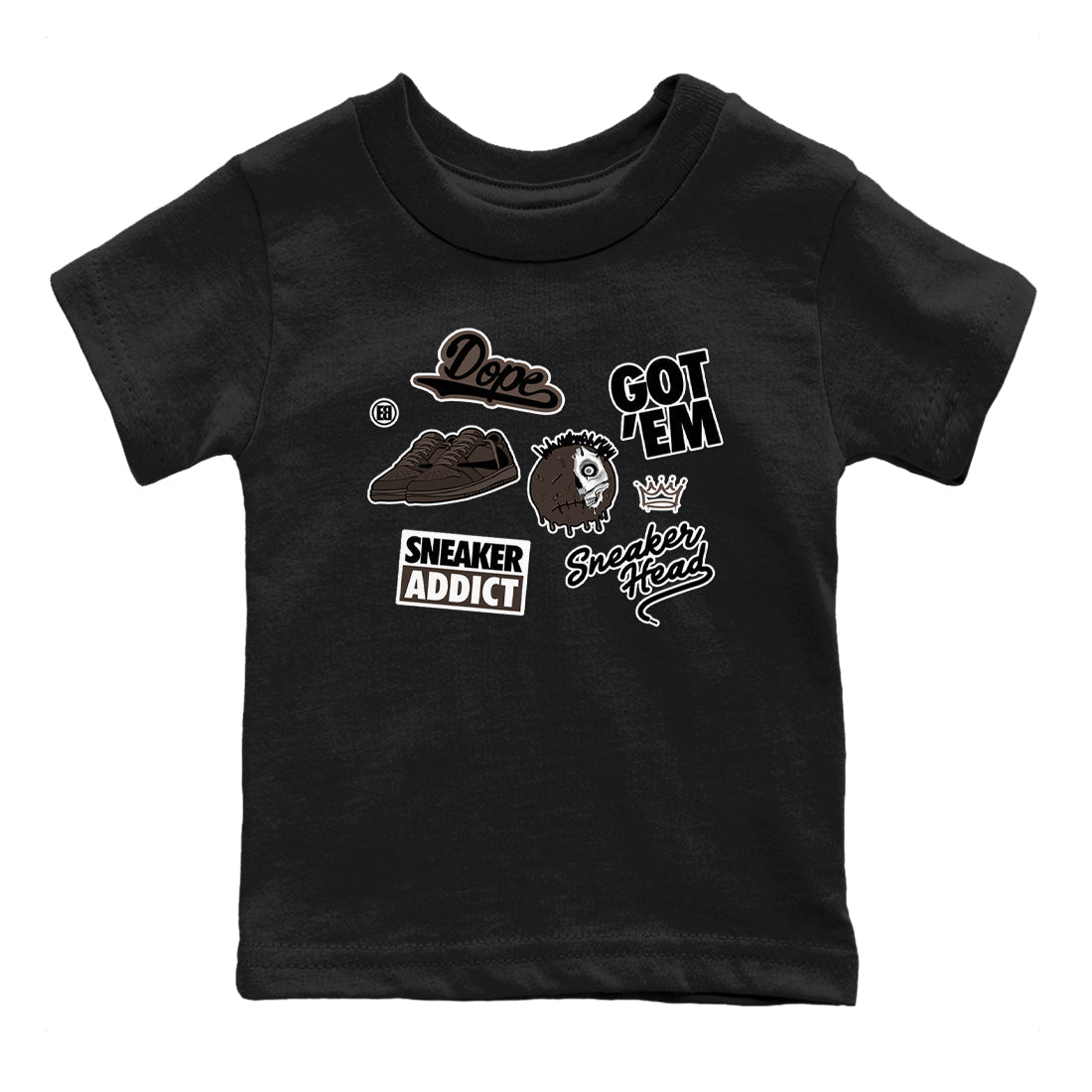 snkmatch Sticker snkmatch Tees Kids - Air Jordan 1 Travis Scott Velvet Brown