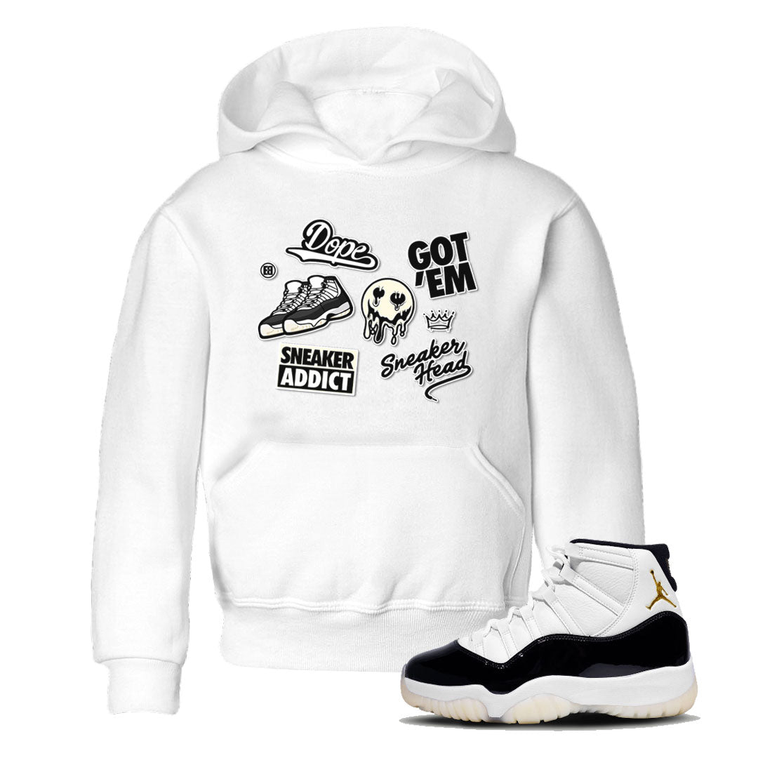 snkmatch Sticker snkmatch Tee Kids - Air Jordan 11 Gratitude