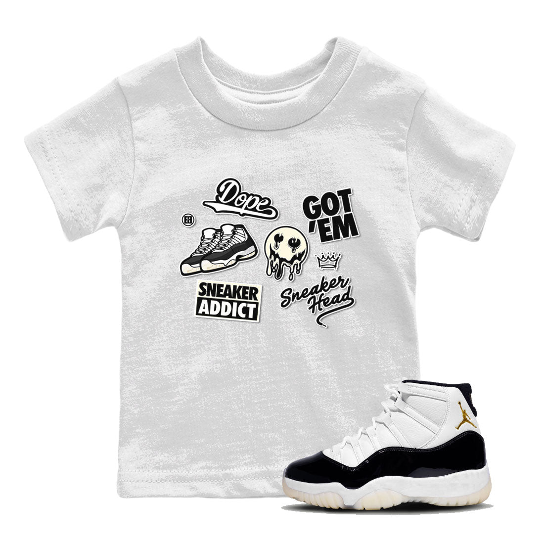 snkmatch Sticker snkmatch Tee Kids - Air Jordan 11 Gratitude