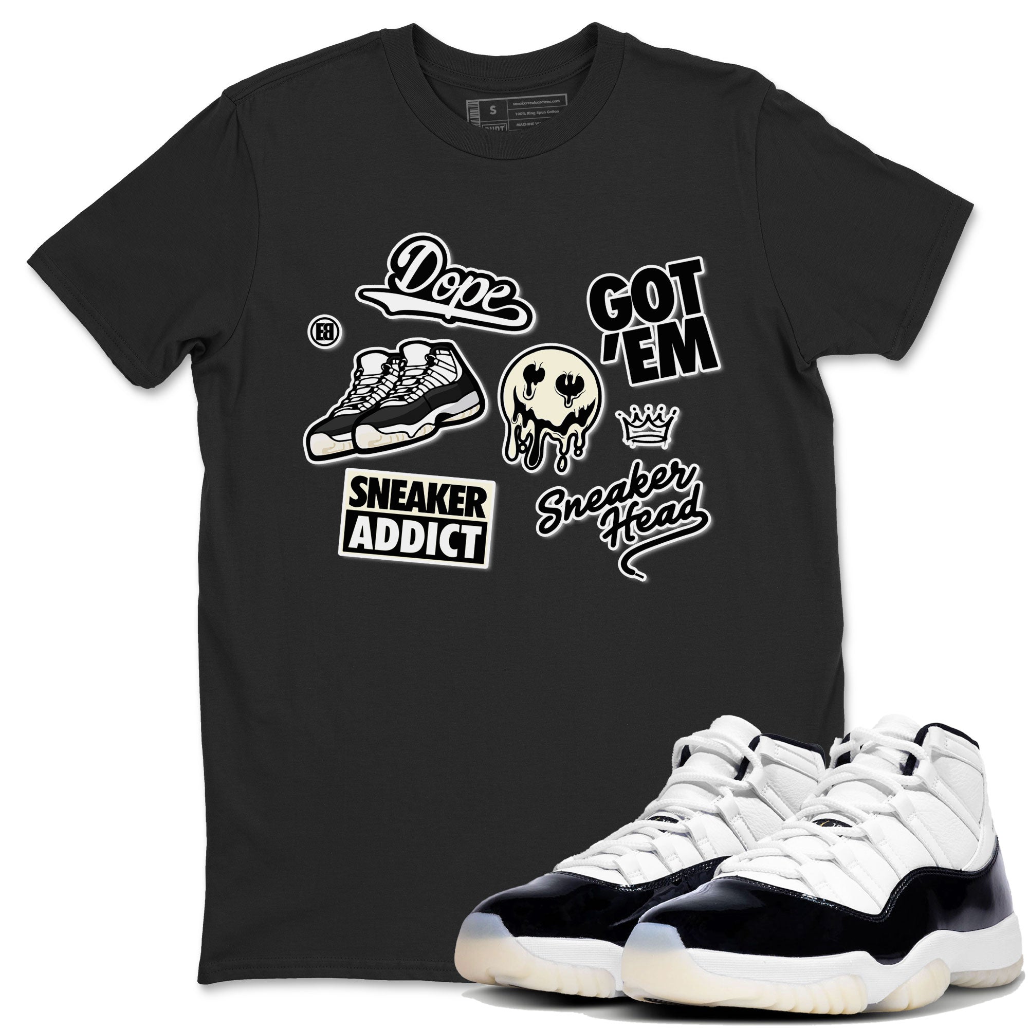 Sneakerhead Sticker SNRT Sneaker Tee - Air Jordan 11 Gratitude