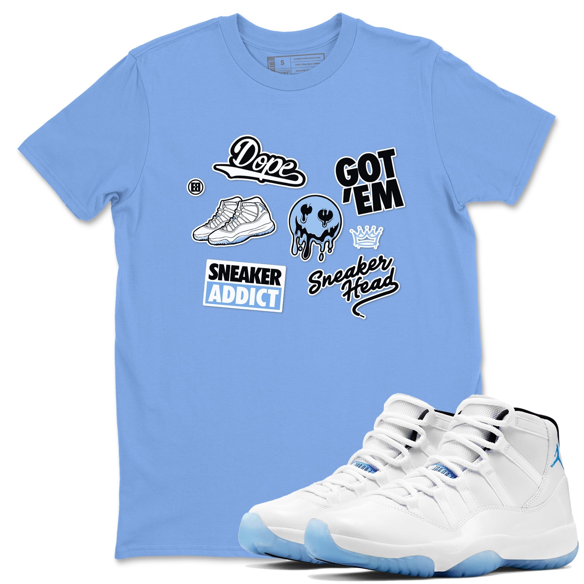 snkmatch Sticker snkmatch Tees - Air Jordan 11 Legend Blue