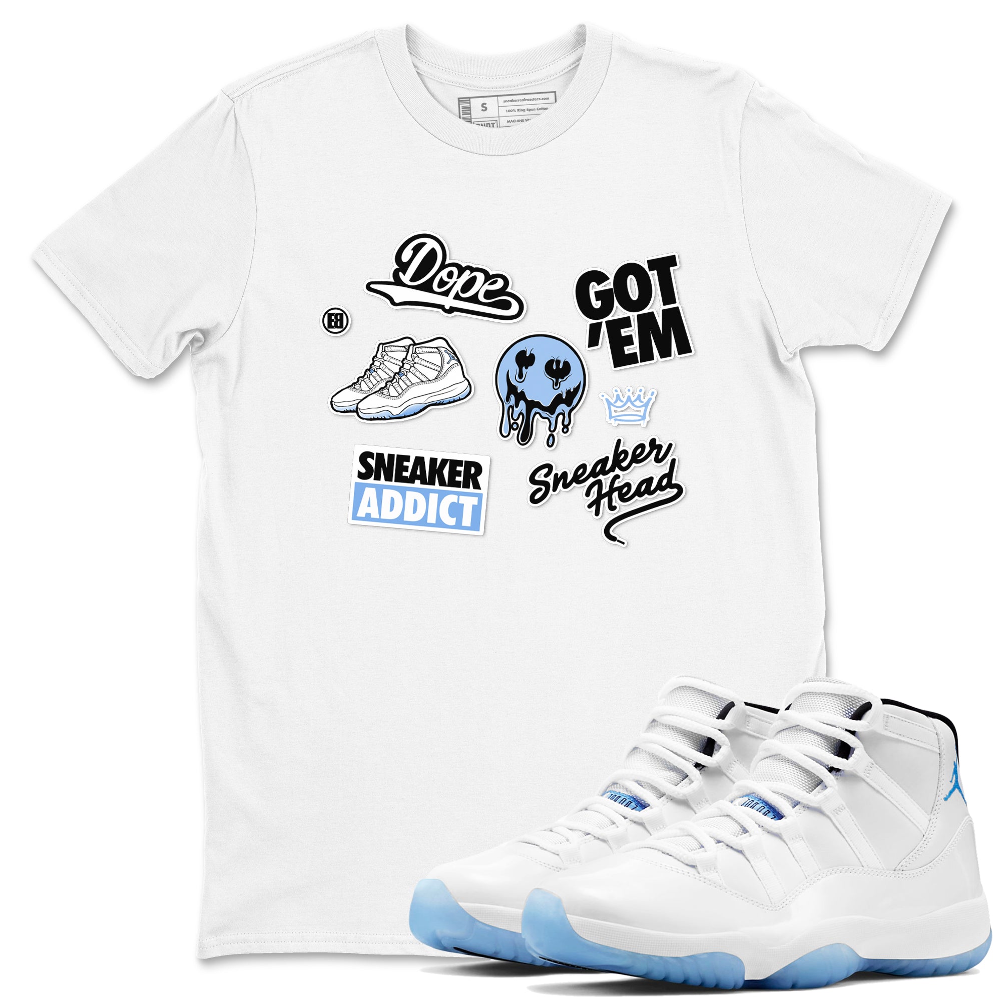 snkmatch Sticker snkmatch Tees - Air Jordan 11 Legend Blue