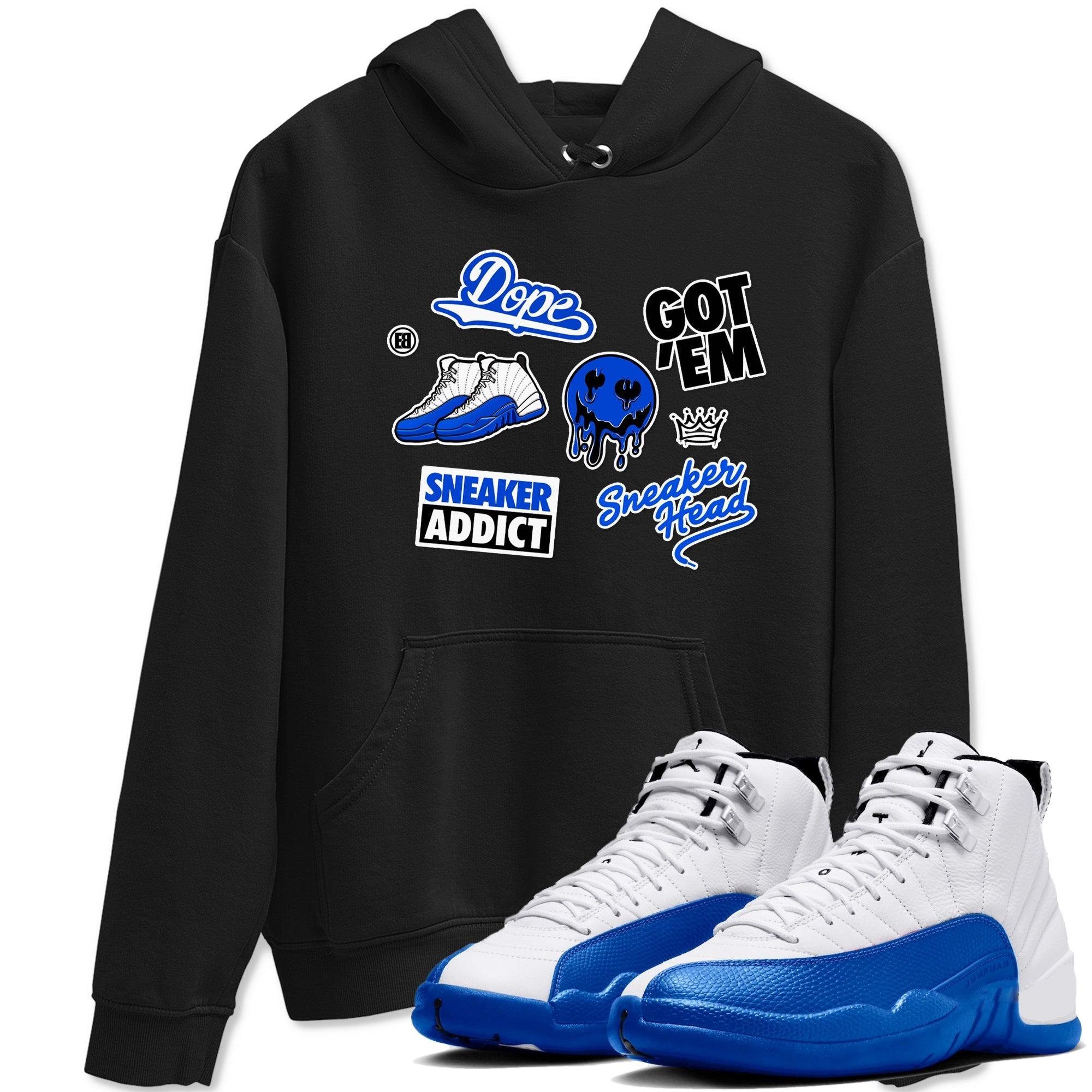 snkmatch Sticker snkmatch Tees - Air Jordan 12 Blueberry