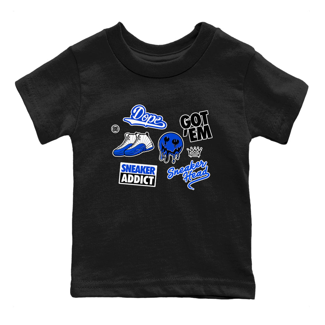 snkmatch Sticker snkmatch Tees Kids - Air Jordan 12 Blueberry