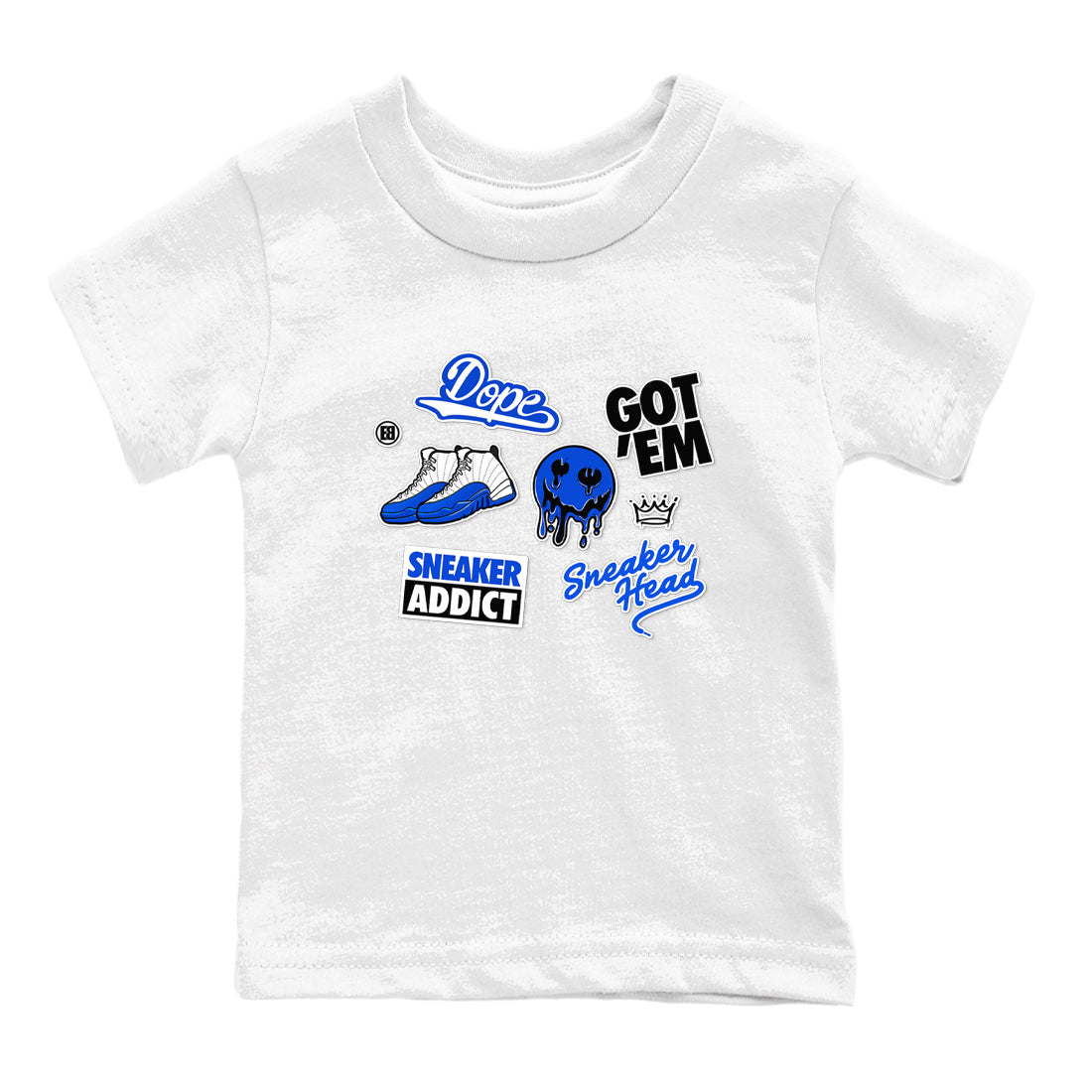 snkmatch Sticker snkmatch Tees Kids - Air Jordan 12 Blueberry