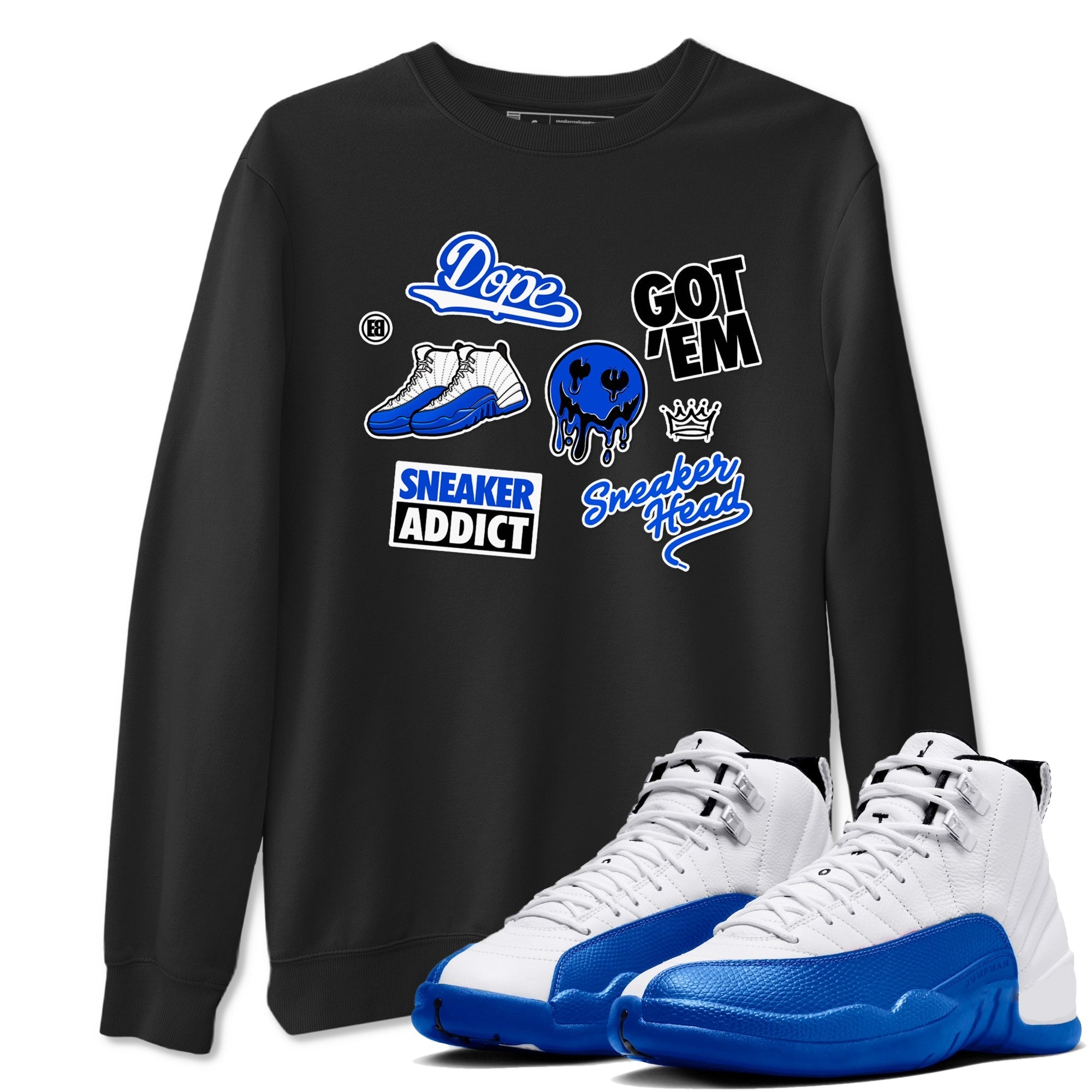 snkmatch Sticker snkmatch Tees - Air Jordan 12 Blueberry