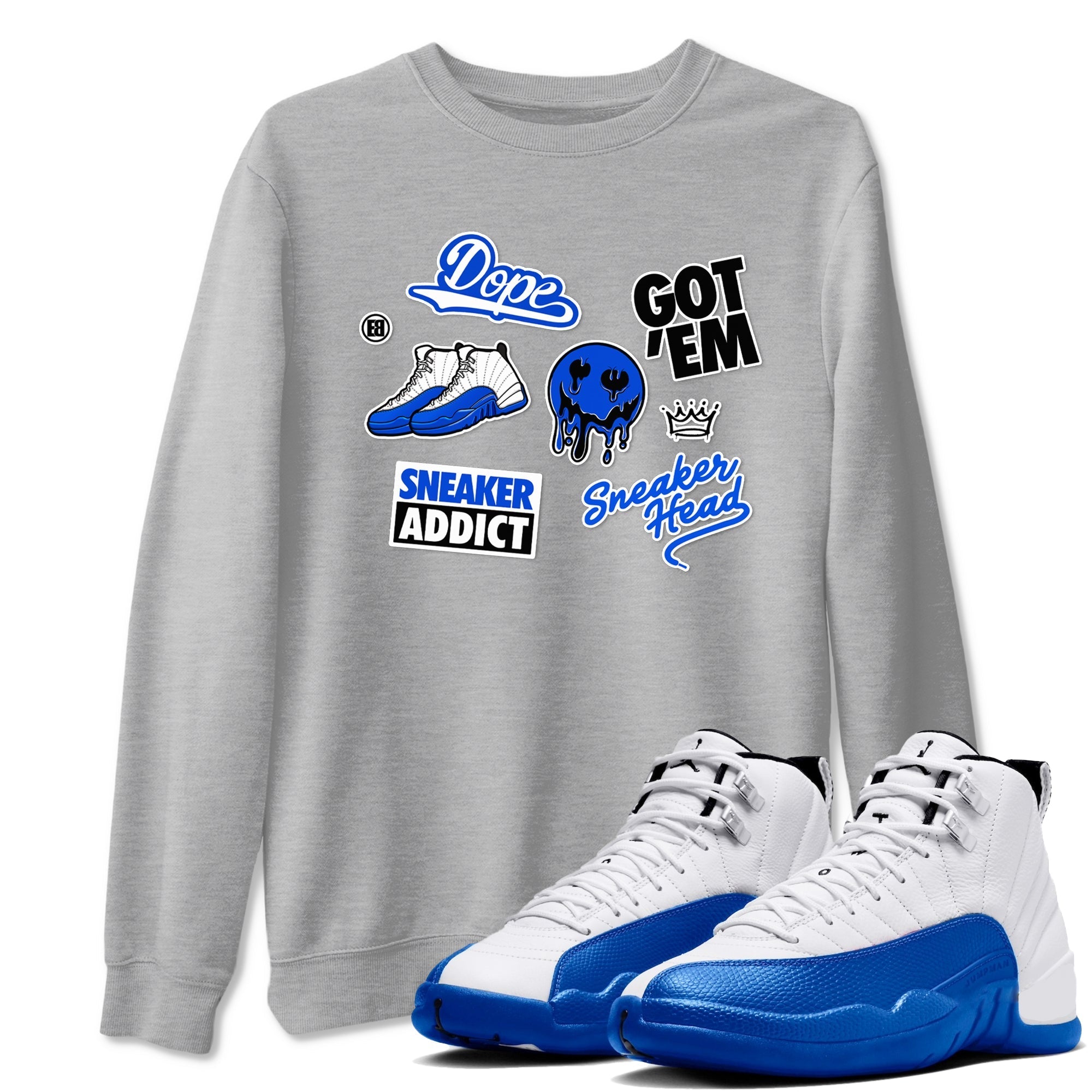 snkmatch Sticker snkmatch Tees - Air Jordan 12 Blueberry