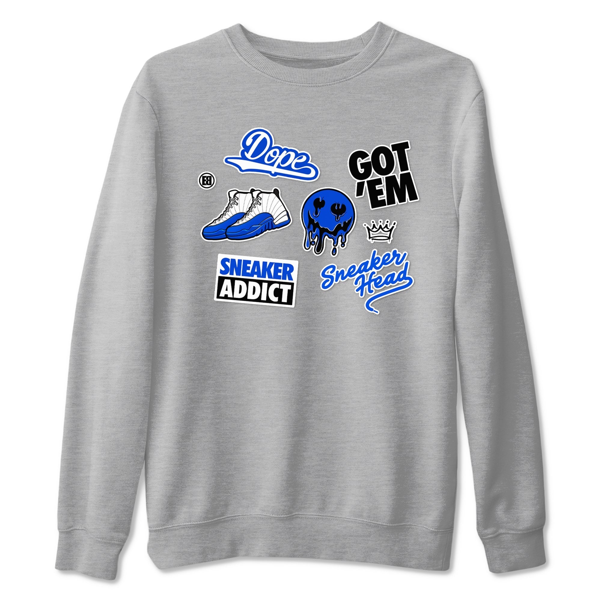 snkmatch Sticker snkmatch Tees - Air Jordan 12 Blueberry