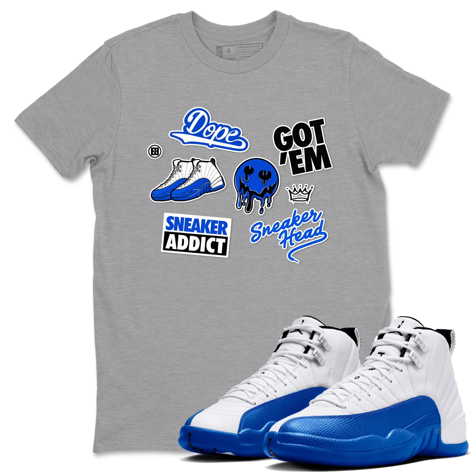 snkmatch Sticker snkmatch Tees - Air Jordan 12 Blueberry