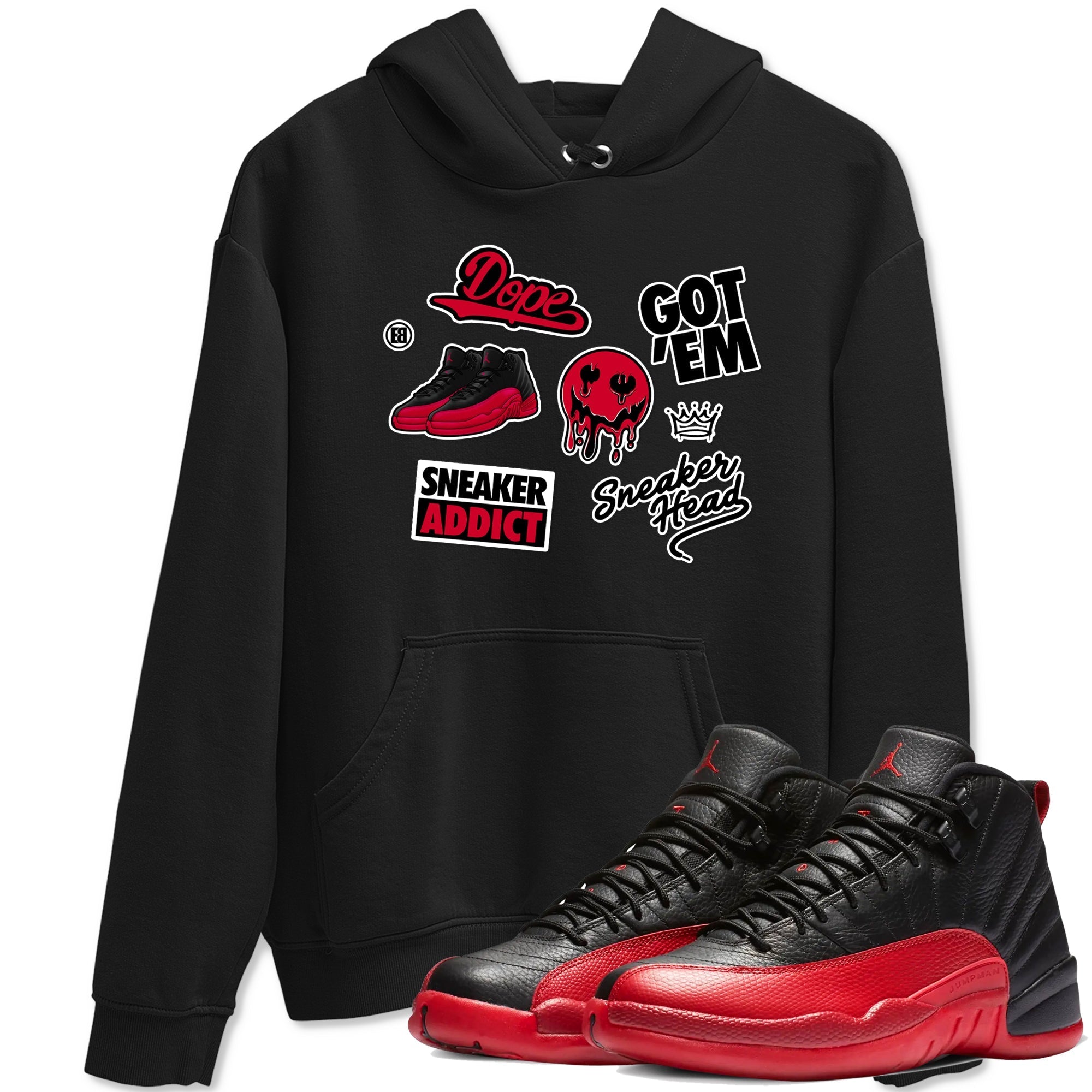 snkmatch Sticker snkmatch Tees - Air Jordan 12 Flu Game