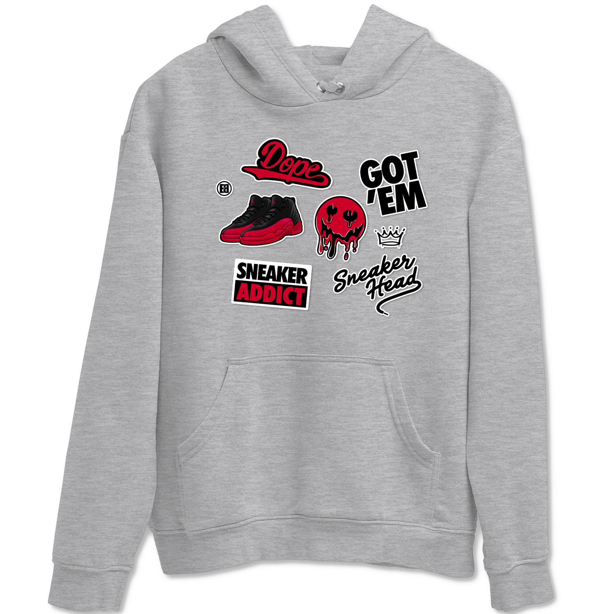 snkmatch Sticker snkmatch Tees - Air Jordan 12 Flu Game