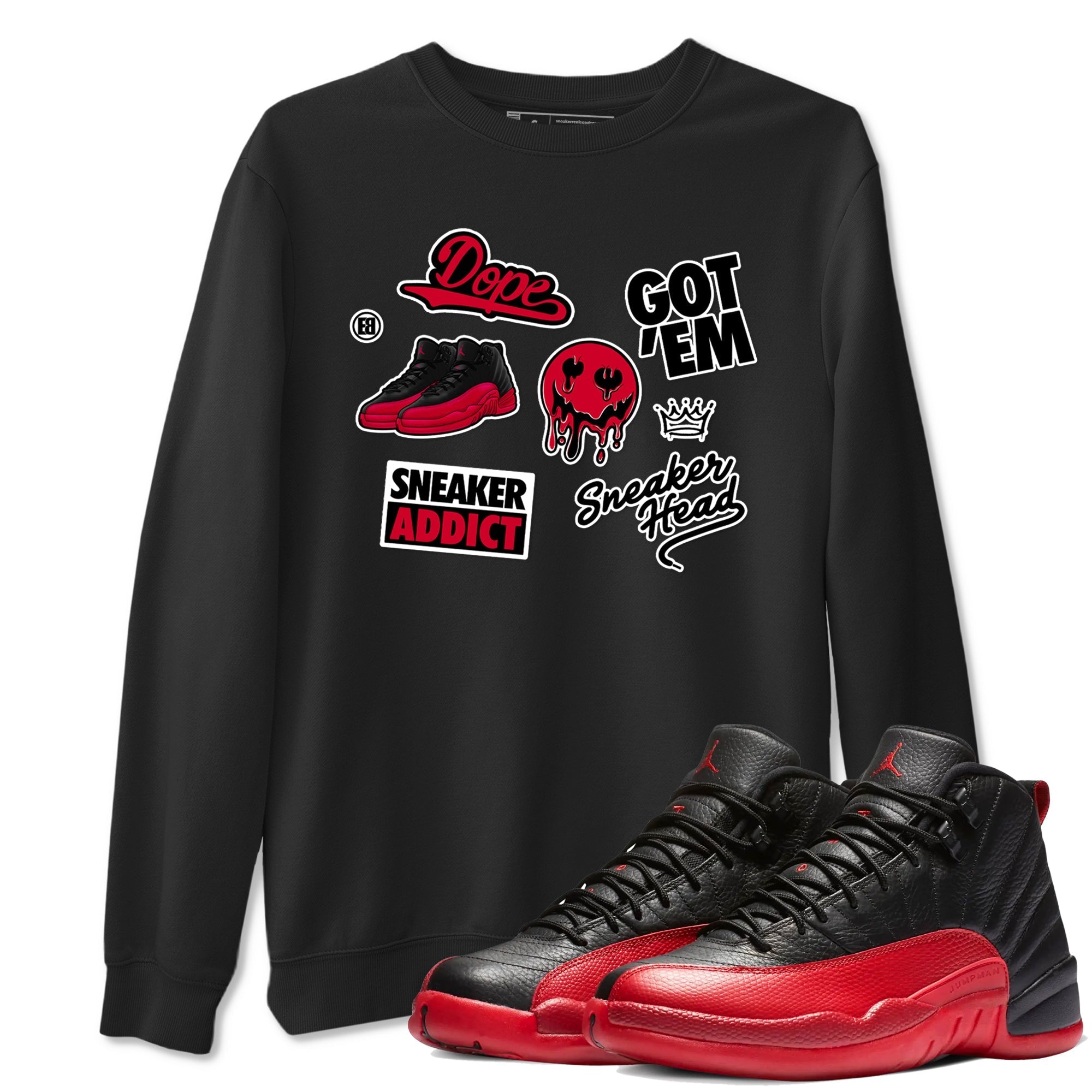 snkmatch Sticker snkmatch Tees - Air Jordan 12 Flu Game